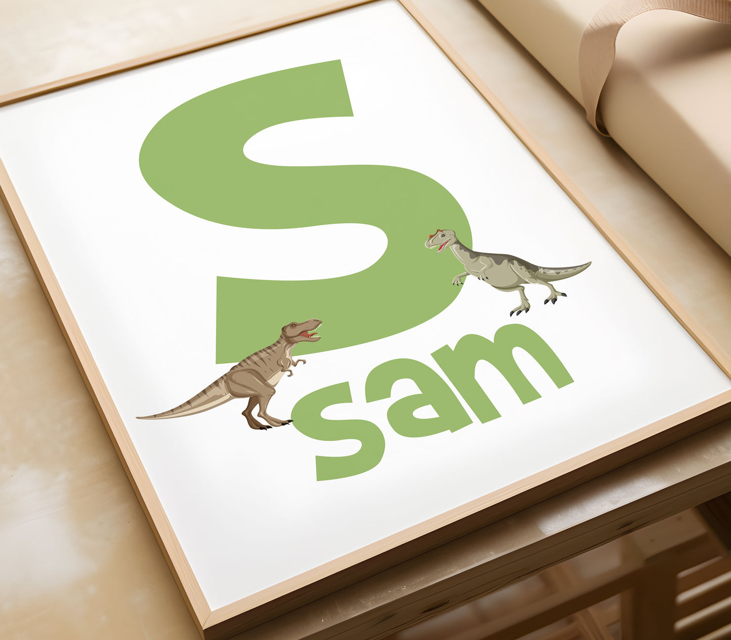 Set of 3 Personalised Dinosaur Prints, Dinosaur Decor, Kids Prints, Nursery Prints, Dinosaur Nursery, Girls Prints, Boys Prints, Dinosaurs
