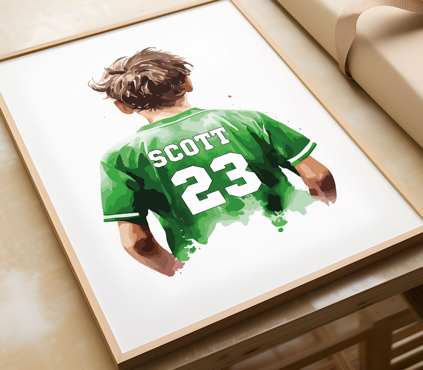 Personalised Football Prints For Boys Bedroom