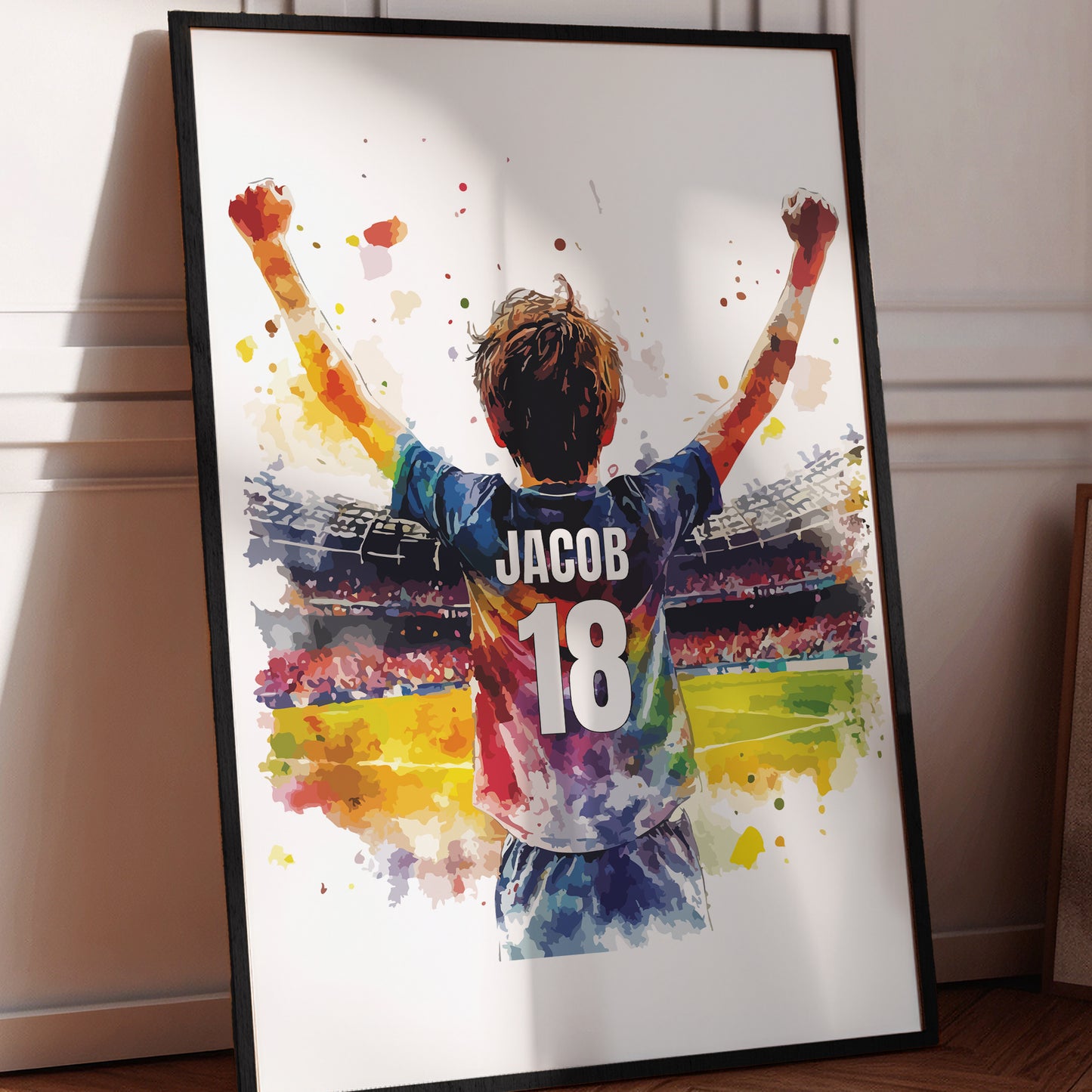 Football Print For Boys Bedroom