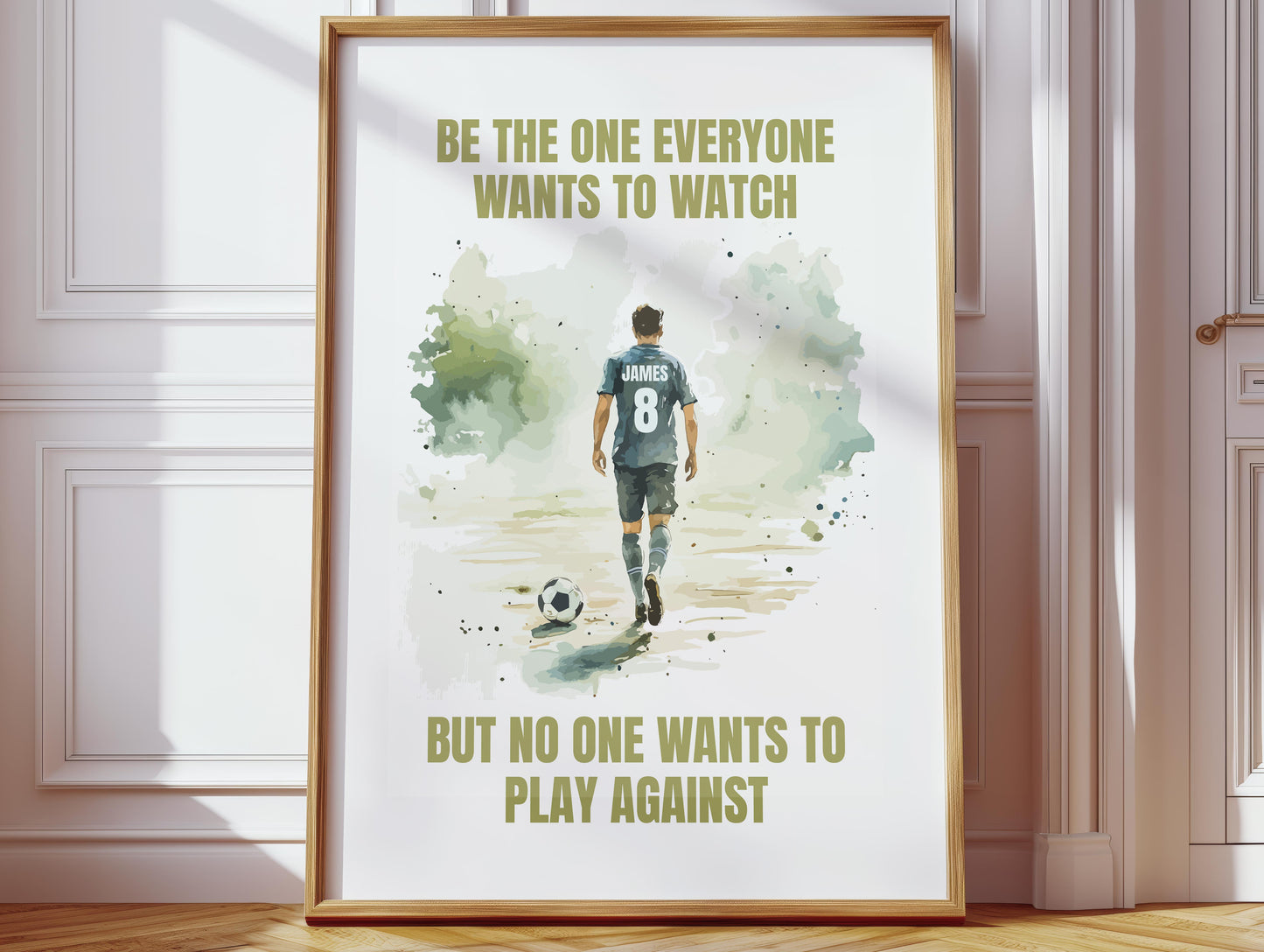 Football Quote Print For Boys Bedroom
