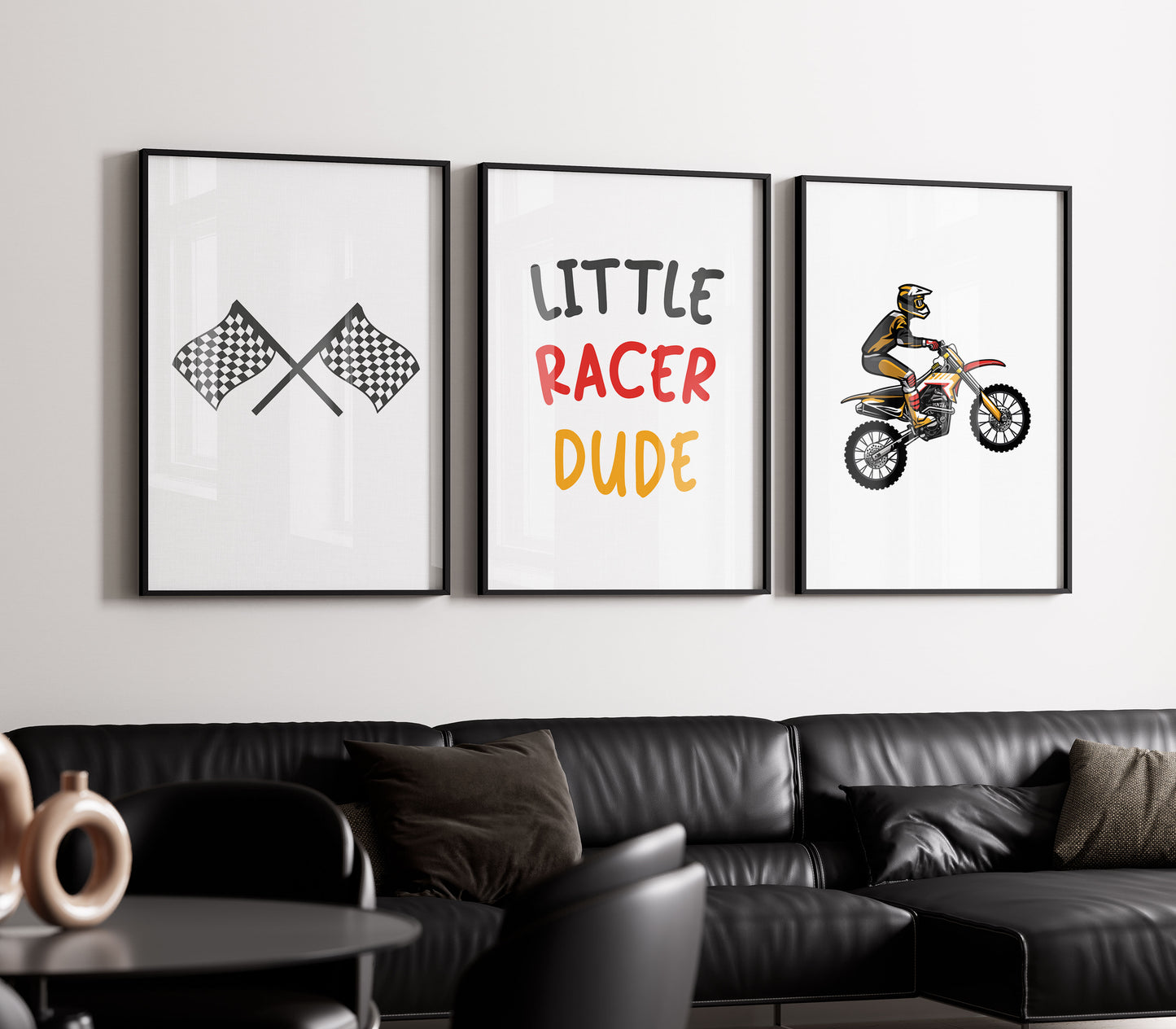 Colourful Motocross Wall Decor