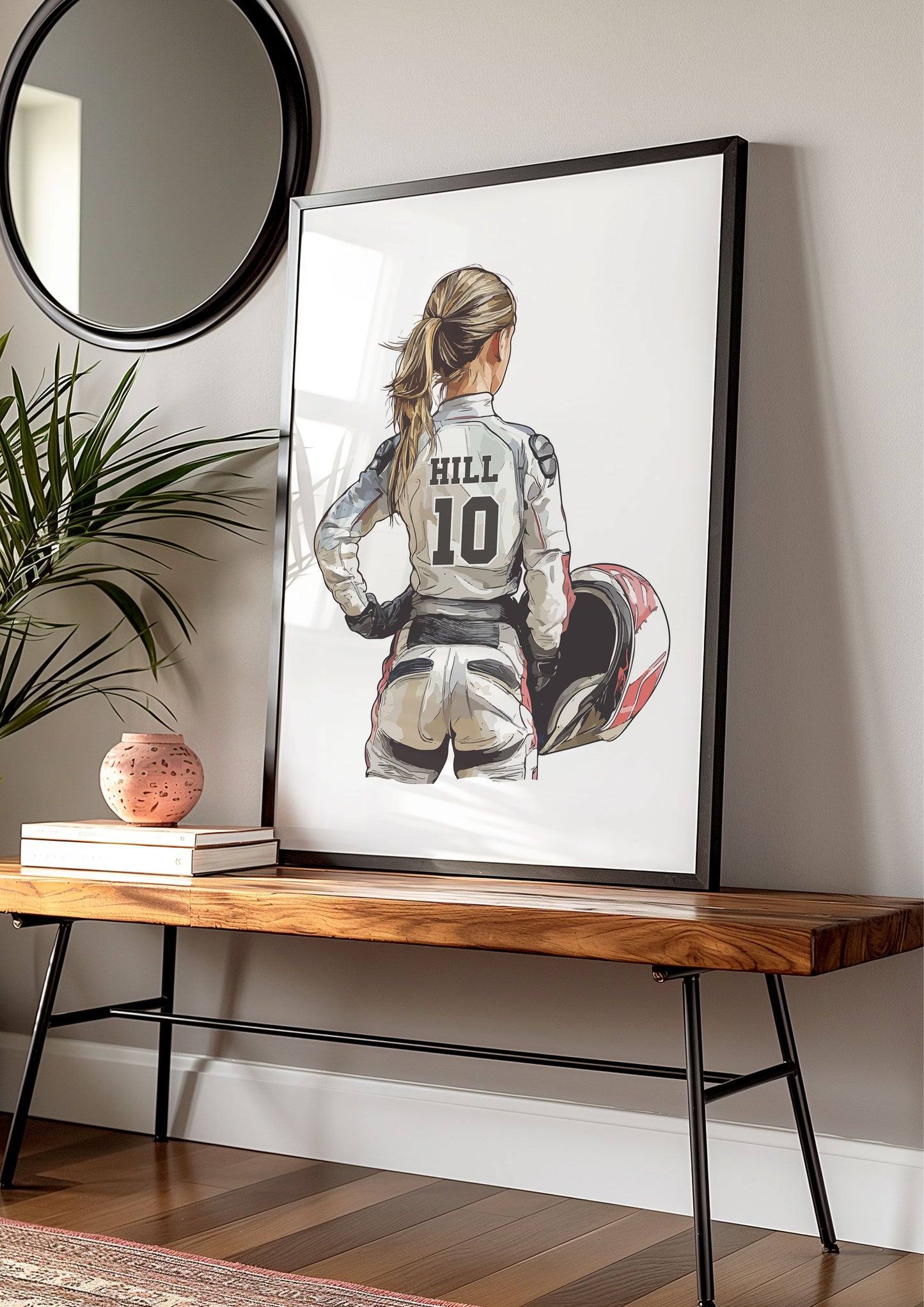 Personalised Girls Motocross Poster