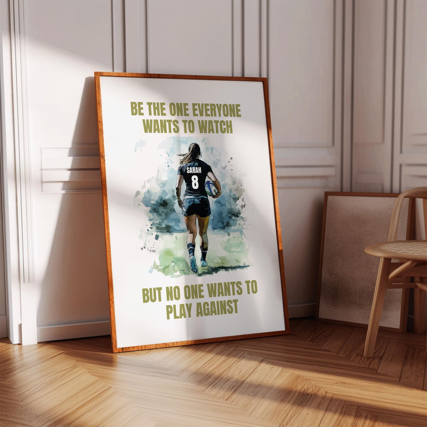 Personalised Rugby Quote Print