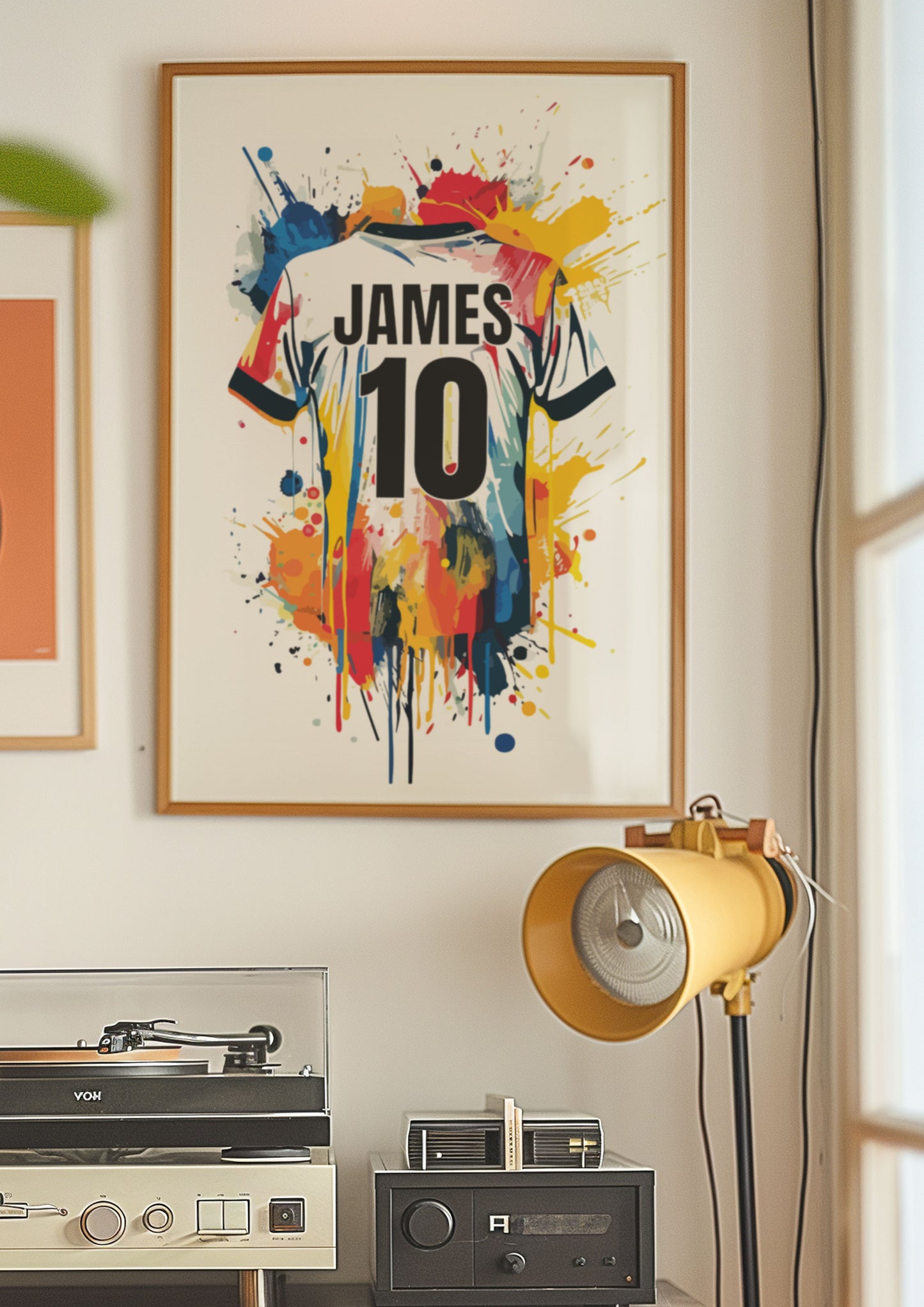Personalised Football Wall Art Prints, Football Prints For Boys Bedroom, Kid Bedroom Football Decor, Football Shirt Print, Soccer Prints