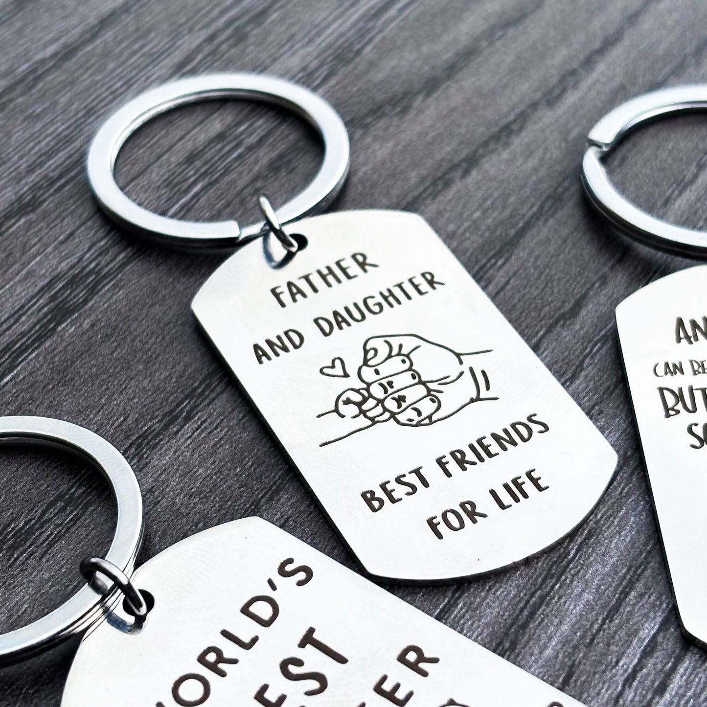Fathers Day Gift, Dad Gift, Gift for Dad, Dad Birthday Gift, Gift for Men, Dad Keyring, Father Daughter Gift, Daddy Keyring, Step Dad Gifts