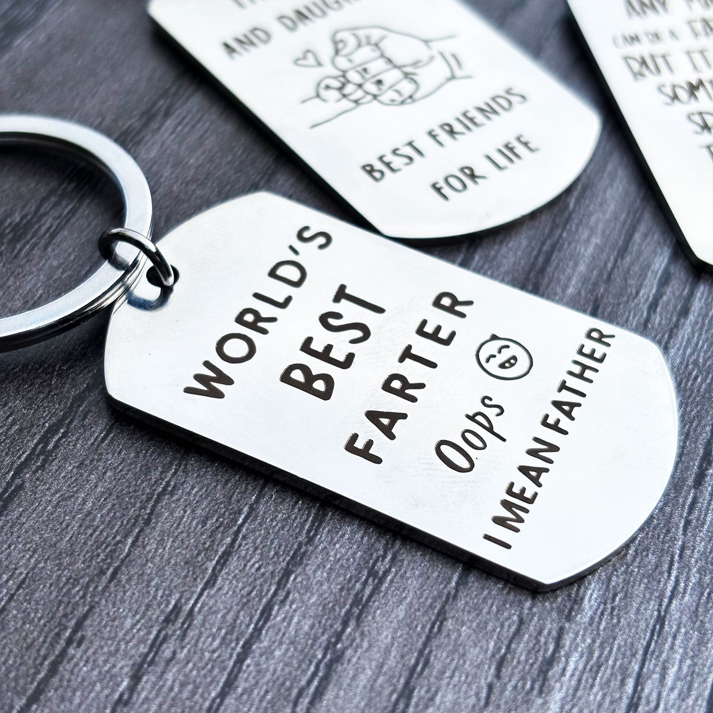 Fathers Day Gift, Dad Gift, Gift for Dad, Dad Birthday Gift, Gift for Men, Dad Keyring, Father Daughter Gift, Daddy Keyring, Step Dad Gifts