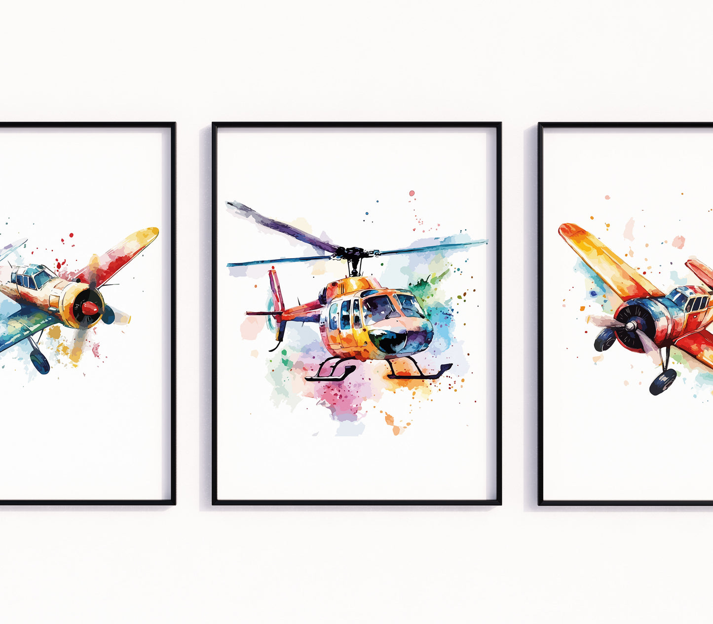 Airplane Set of 3 Prints