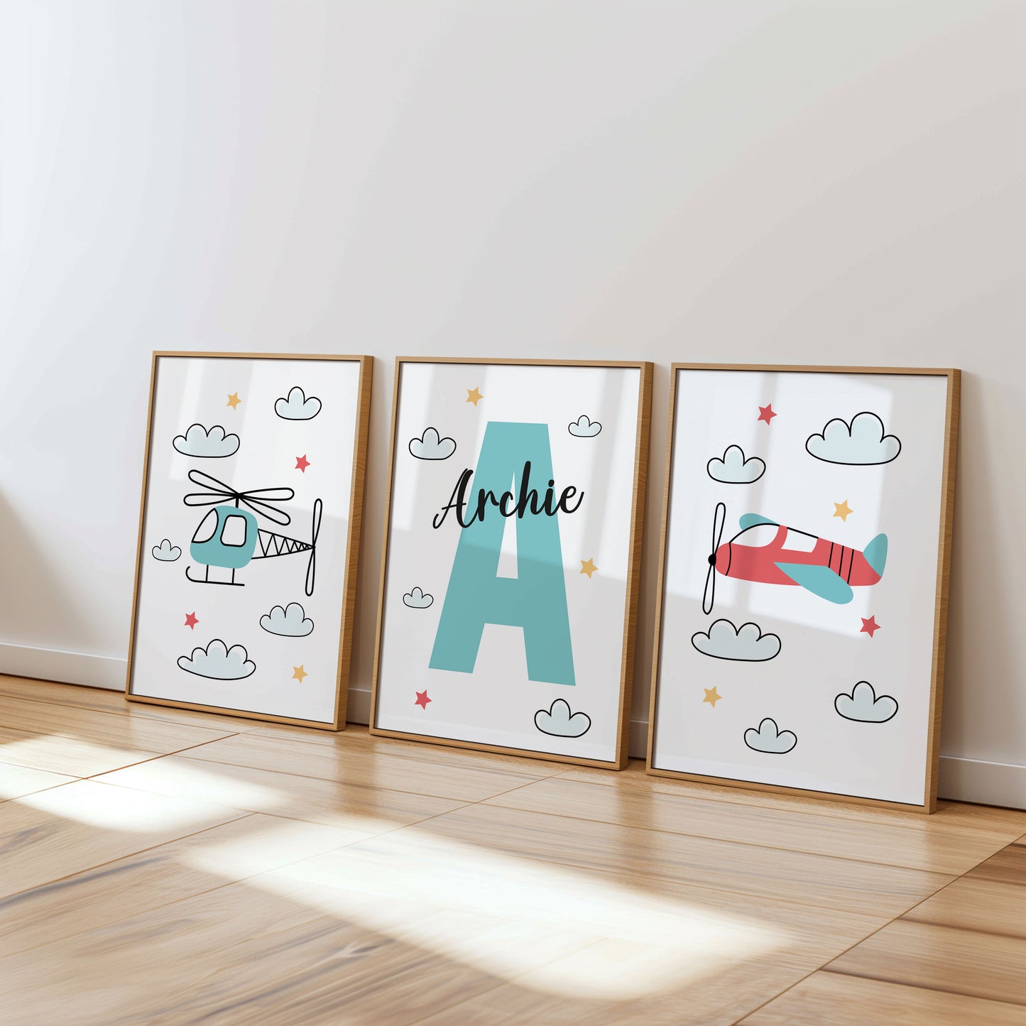 Airplane Set of 3 Prints