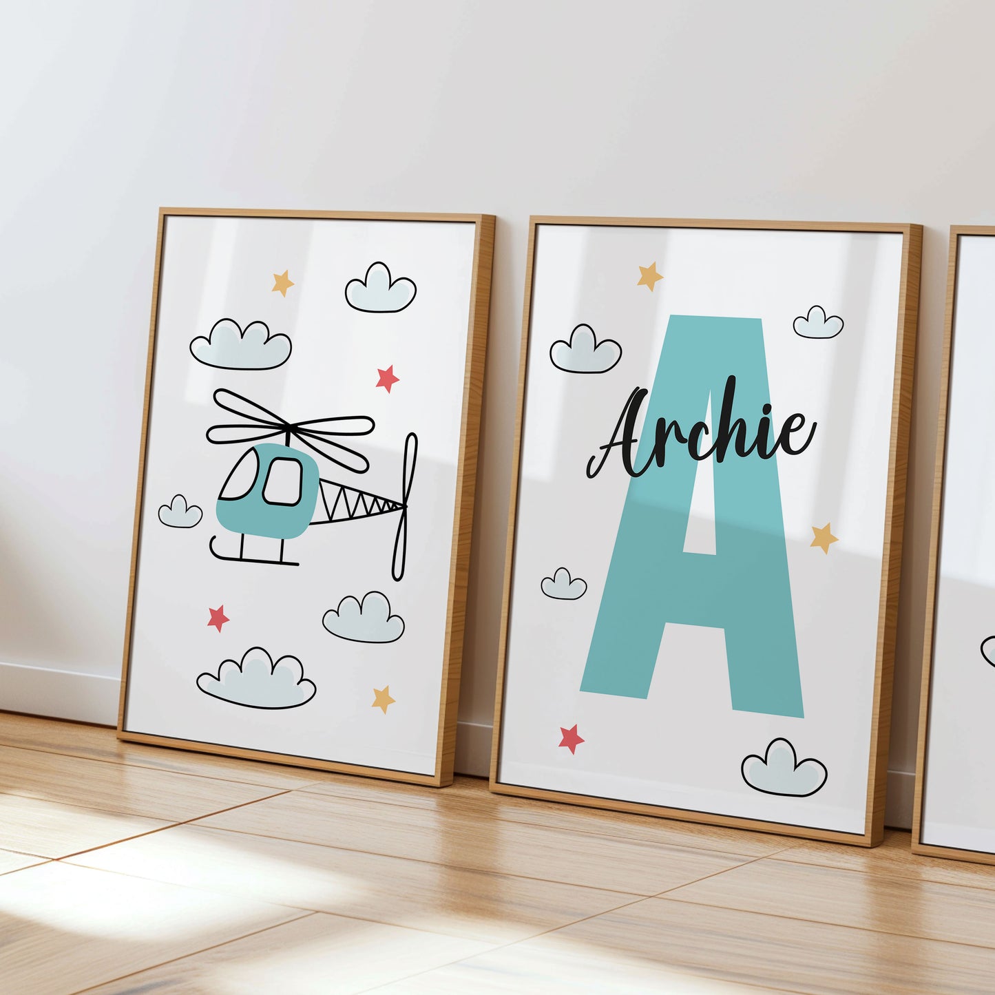 Airplane Set of 3 Prints