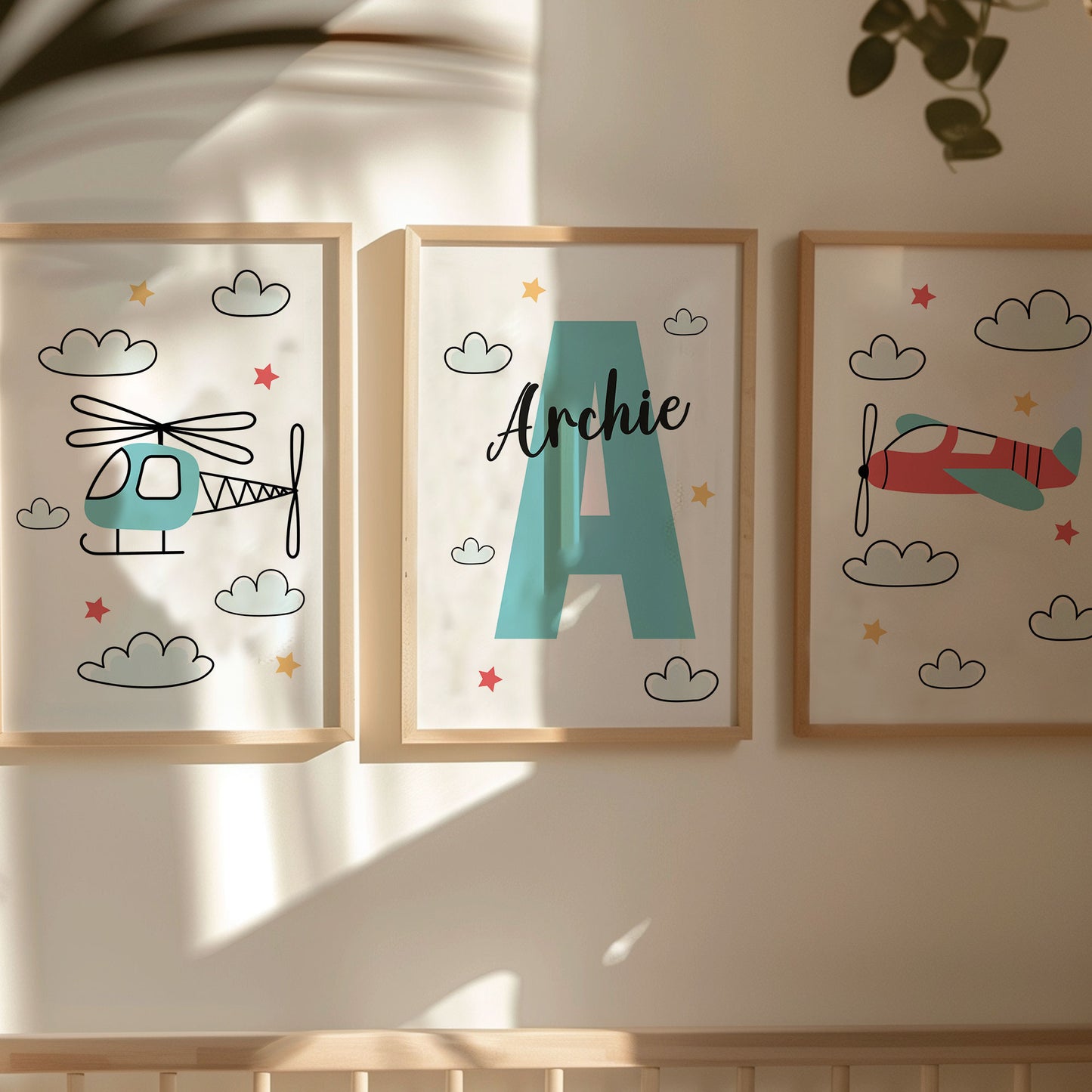 Airplane Set of 3 Prints