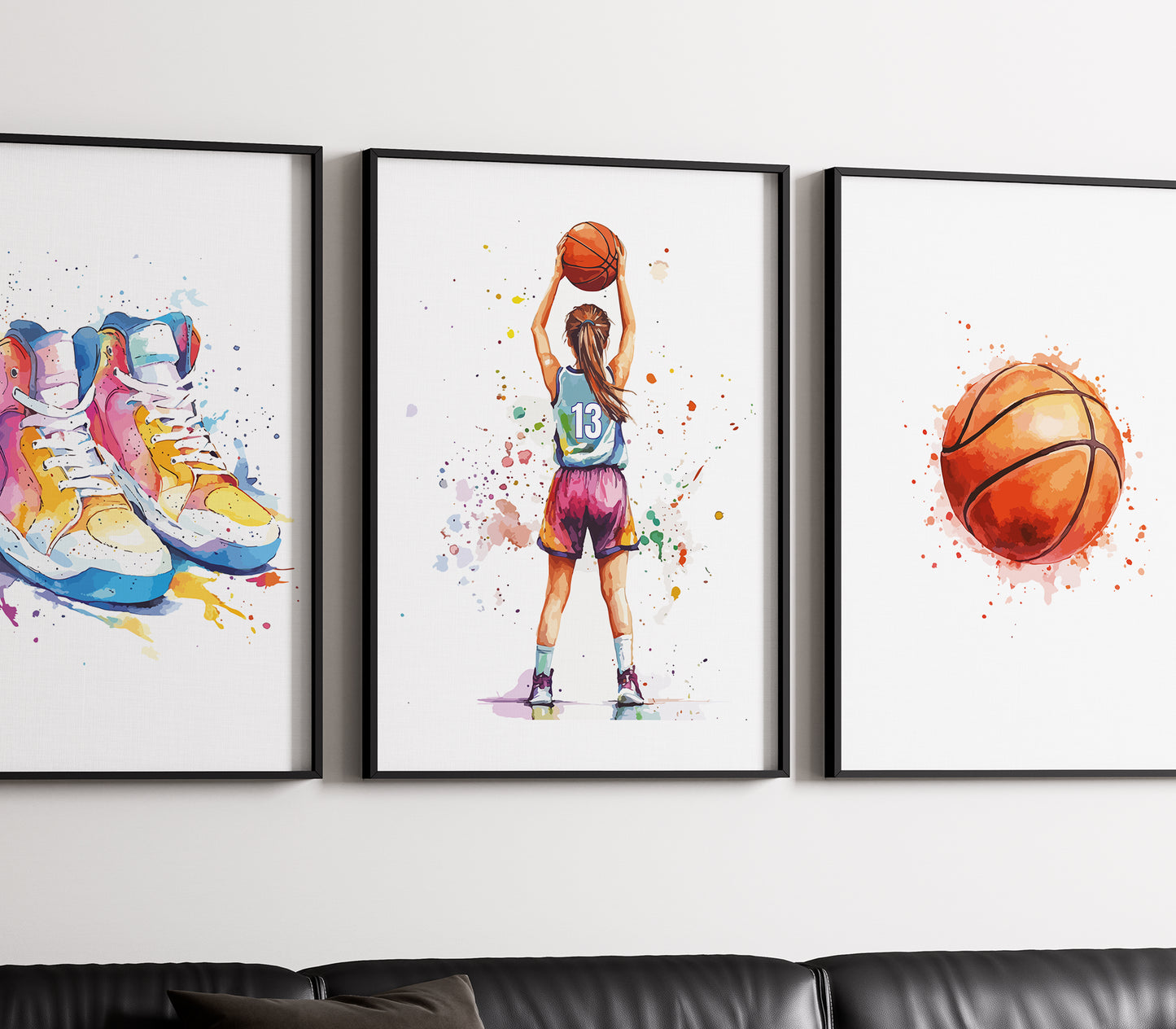 Personalised Girl Basketball Prints