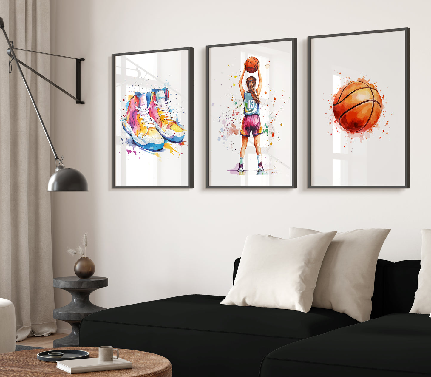 Personalised Girl Basketball Prints