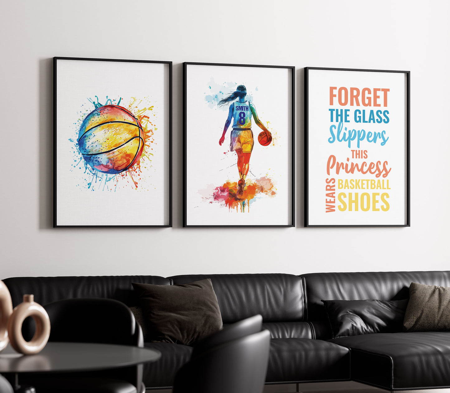 Personalised Girls Basketball Prints