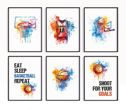 Basketball Personalised Prints