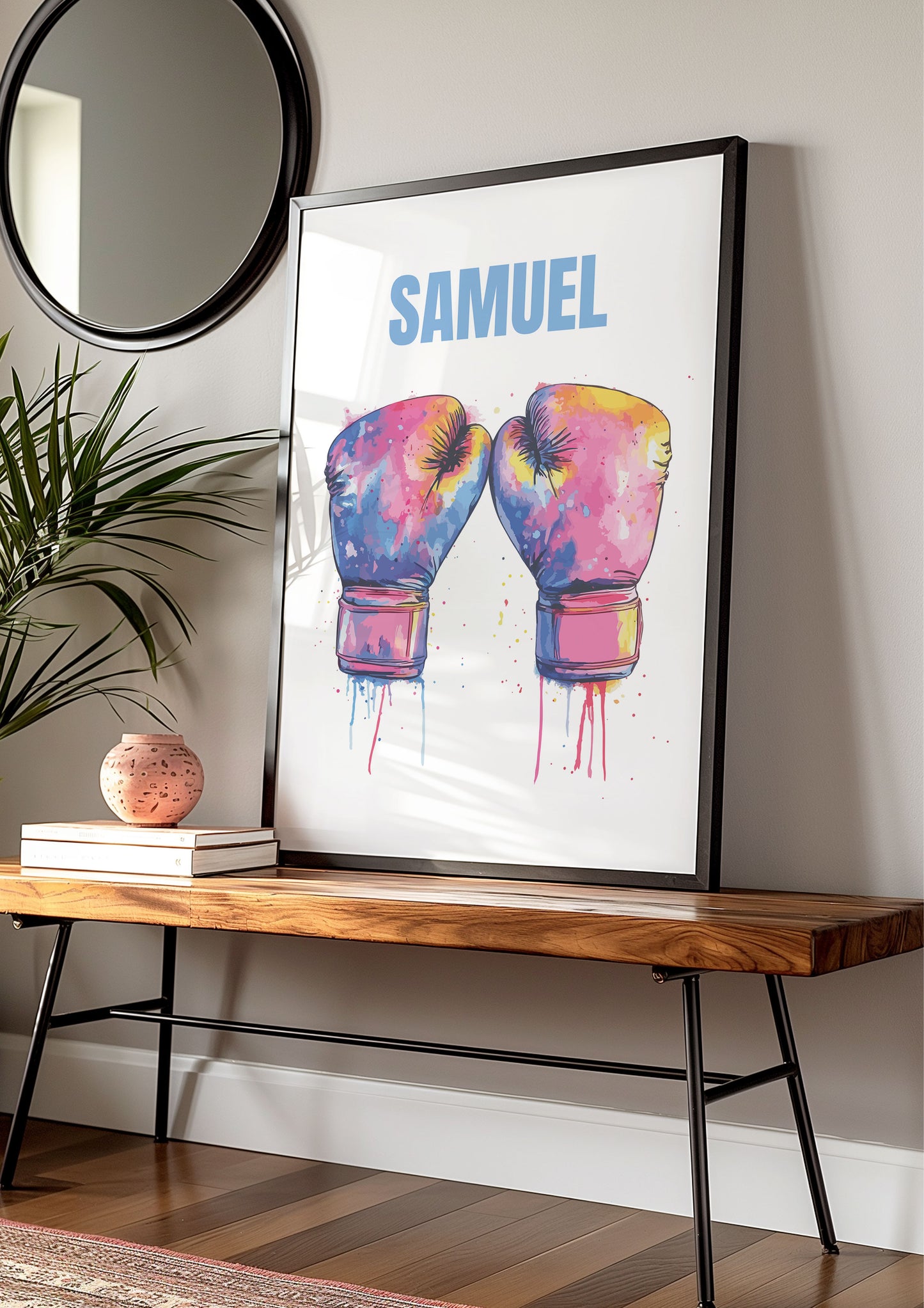 Personalised Boxing Glove Poster