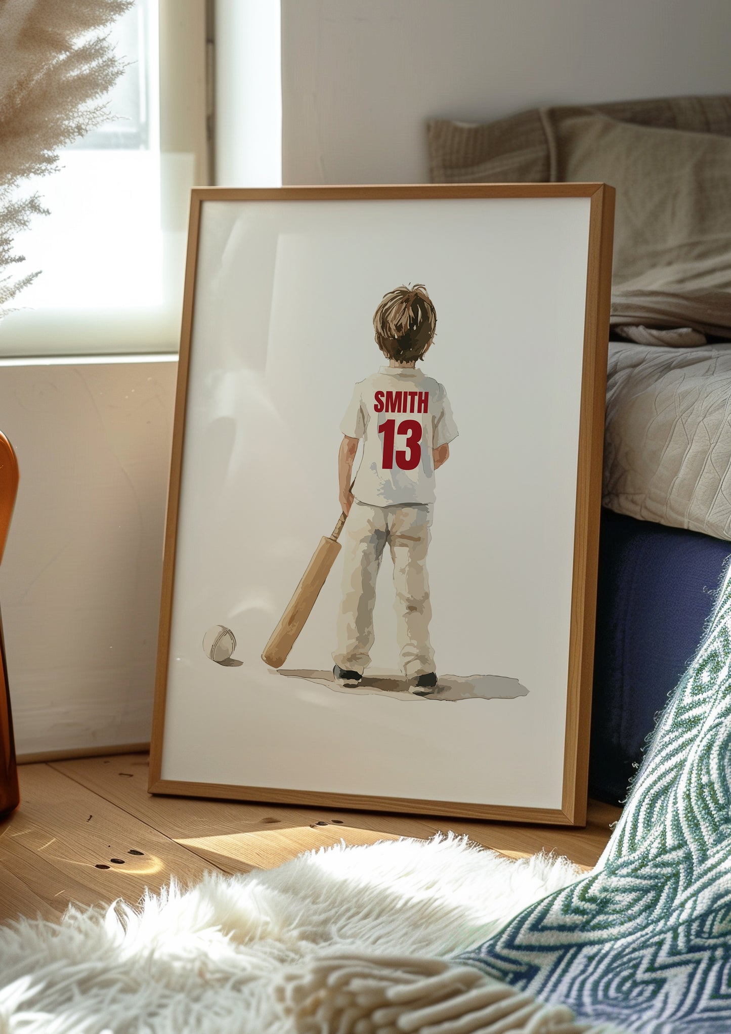 Cricket Prints, Cricket Gifts for Boys, Boy Cricket Poster, Personalised Cricket Wall Art, Cricket Prints, Cricket Print Set, Cricket Player