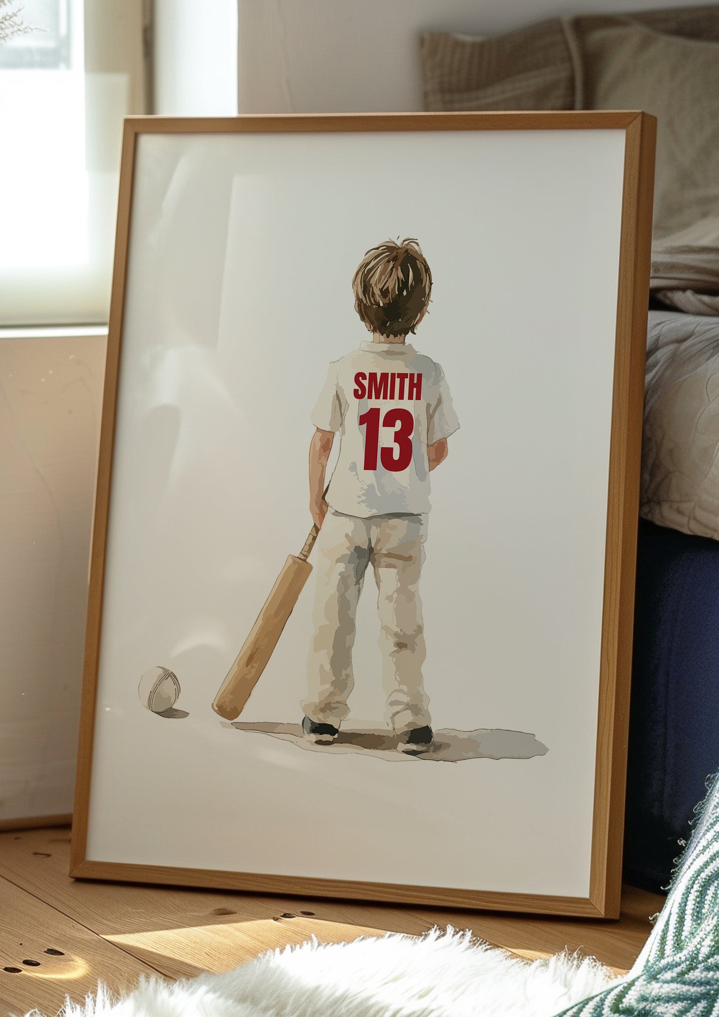 Cricket Prints, Cricket Gifts for Boys, Boy Cricket Poster, Personalised Cricket Wall Art, Cricket Prints, Cricket Print Set, Cricket Player