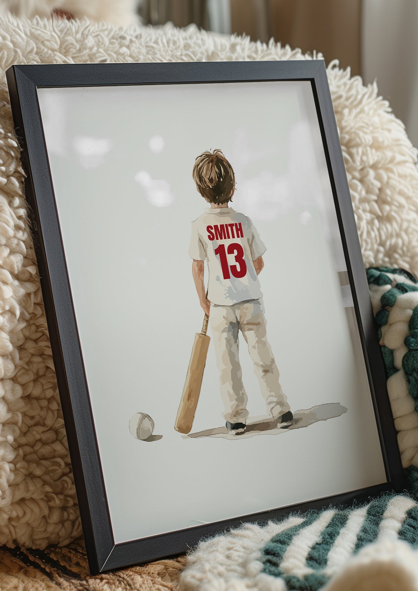 Cricket Prints, Cricket Gifts for Boys, Boy Cricket Poster, Personalised Cricket Wall Art, Cricket Prints, Cricket Print Set, Cricket Player