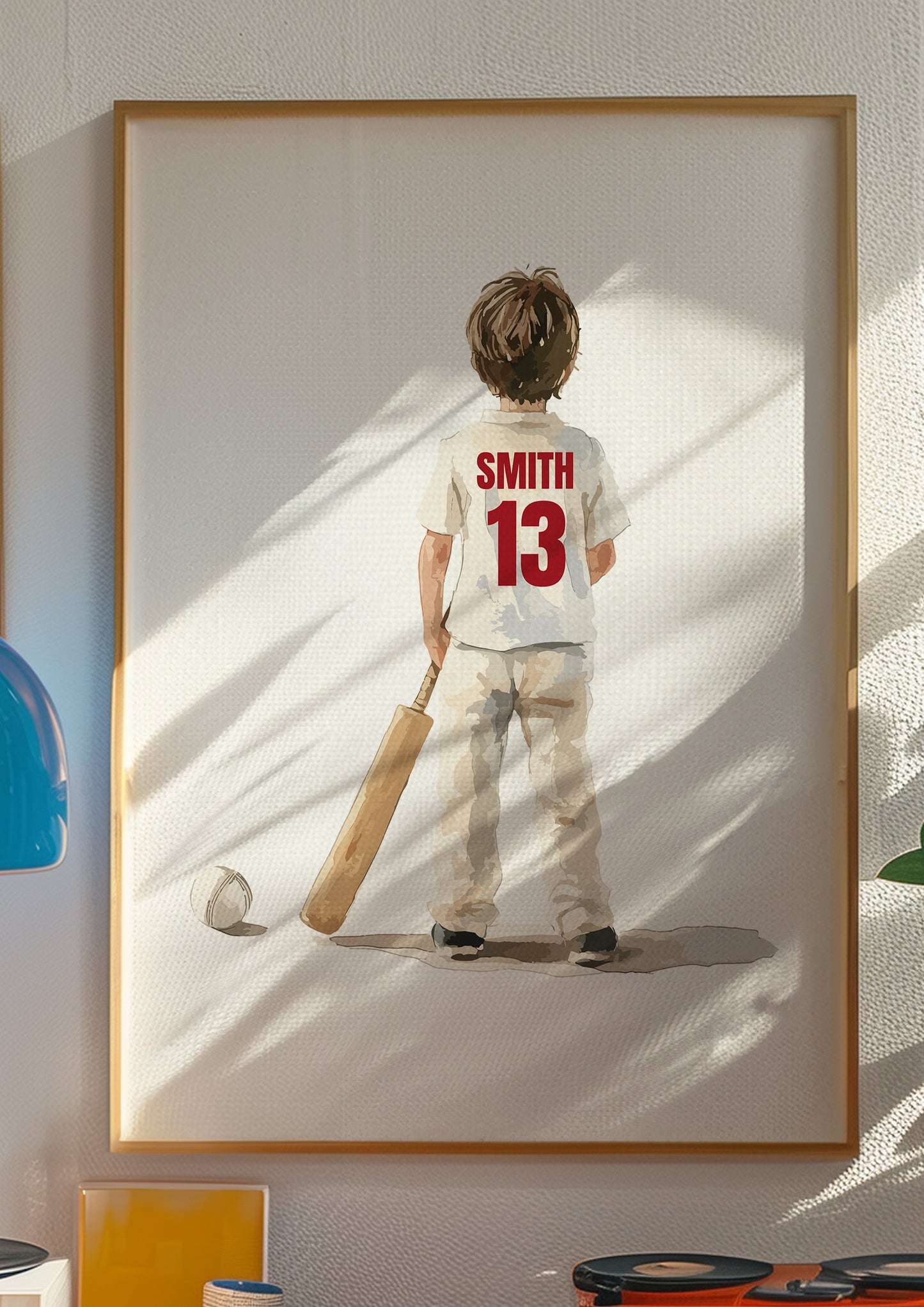 Cricket Prints, Cricket Gifts for Boys, Boy Cricket Poster, Personalised Cricket Wall Art, Cricket Prints, Cricket Print Set, Cricket Player