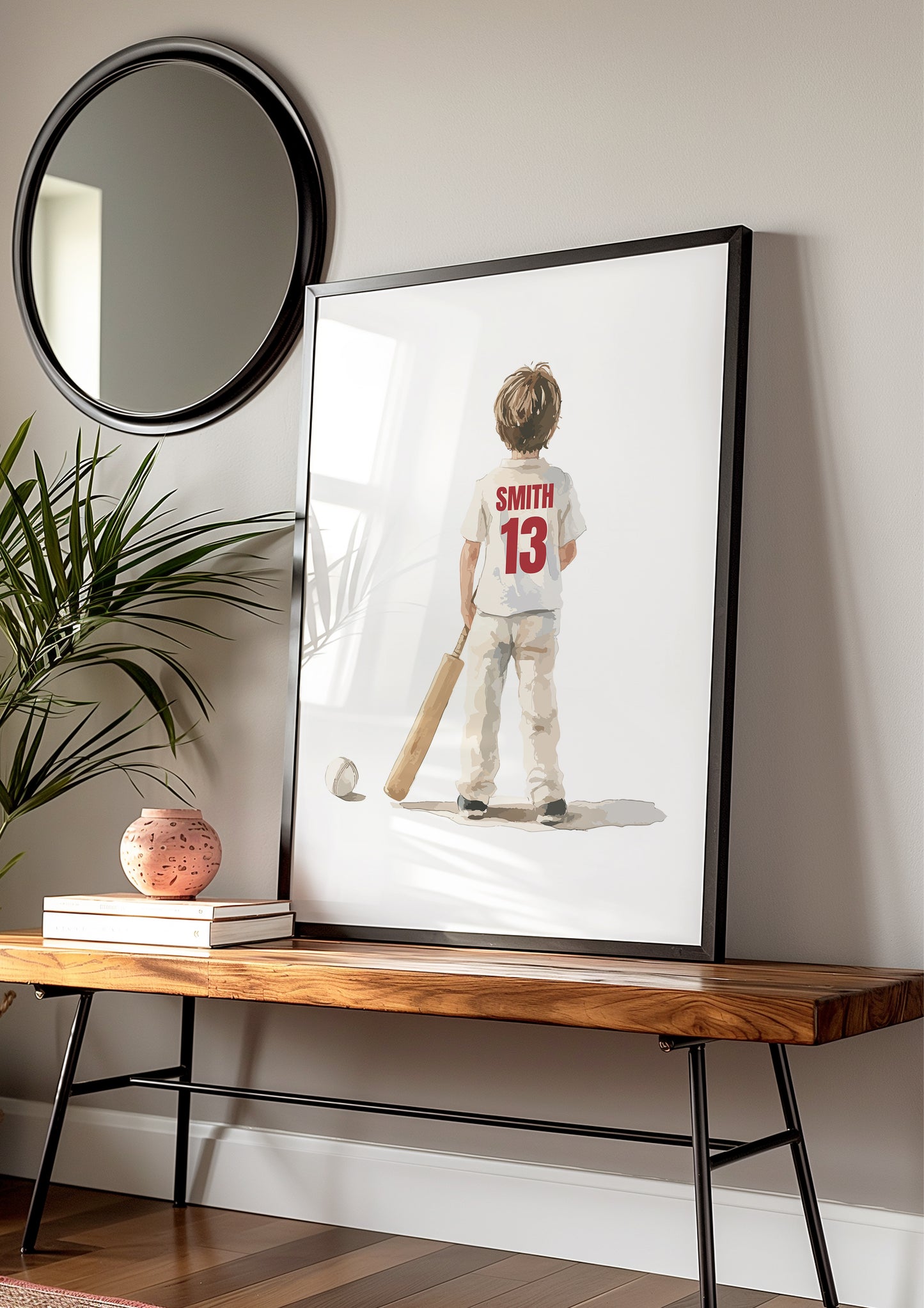 Cricket Prints, Cricket Gifts for Boys, Boy Cricket Poster, Personalised Cricket Wall Art, Cricket Prints, Cricket Print Set, Cricket Player