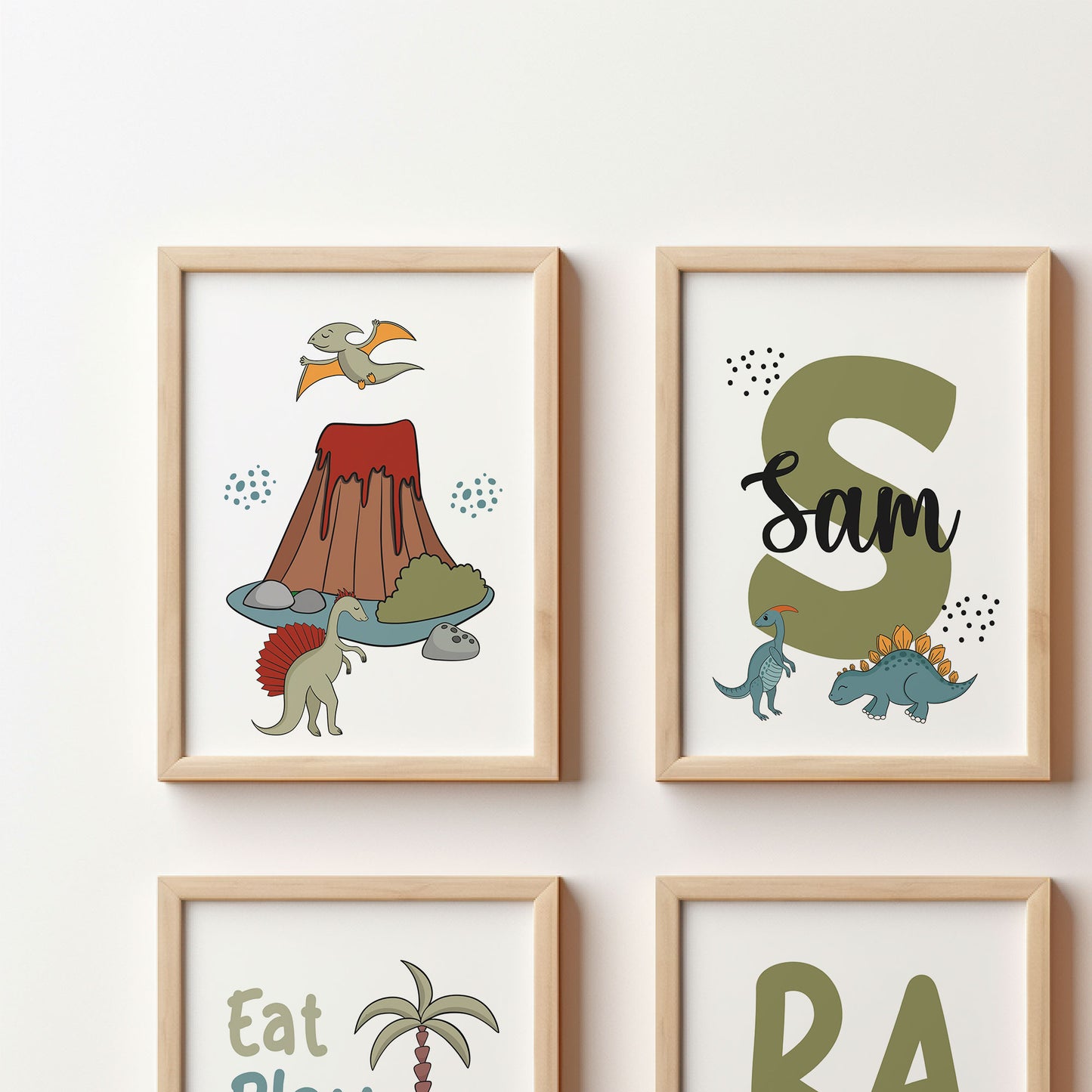 Dinosaur Nursery Print Set of 6