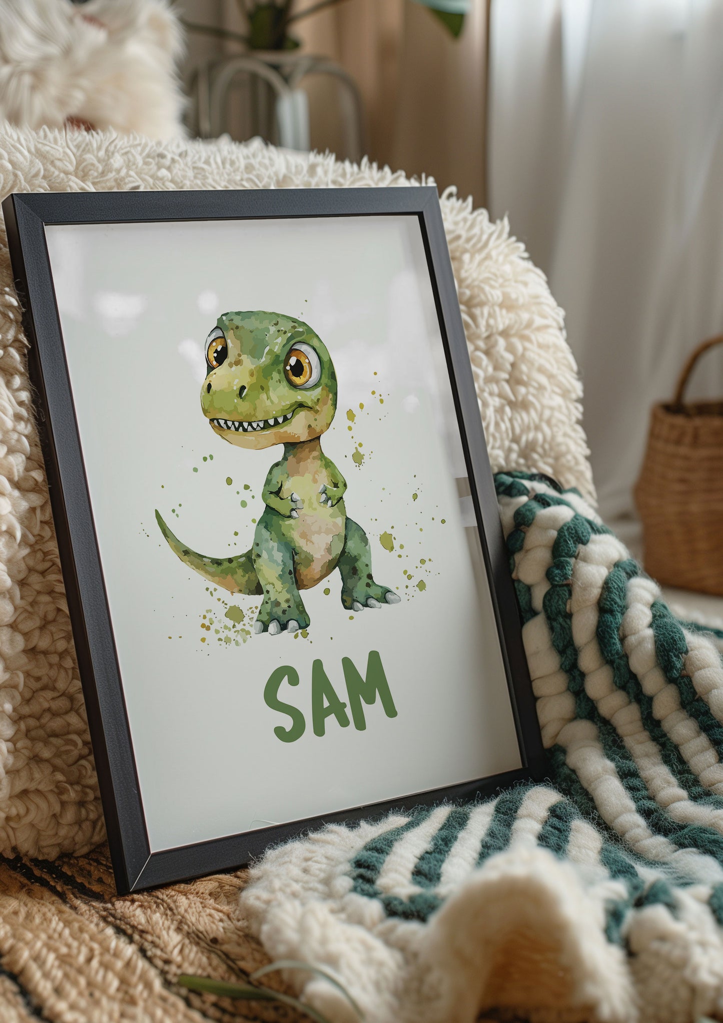 Personalised Dinosaur Print for Boys Room, Dinosaur Wall Decor for Boys room, Dinosaur Room Decor, Dinosaur Nursery Print Dinosaur Printable