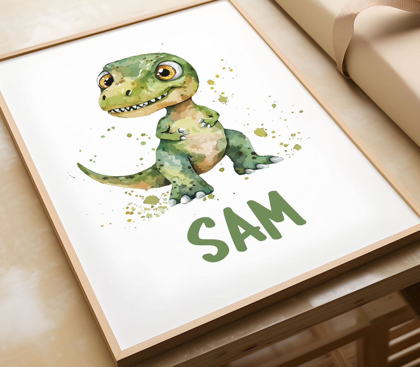 Personalised Dinosaur Print for Boys Room, Dinosaur Wall Decor for Boys room, Dinosaur Room Decor, Dinosaur Nursery Print Dinosaur Printable