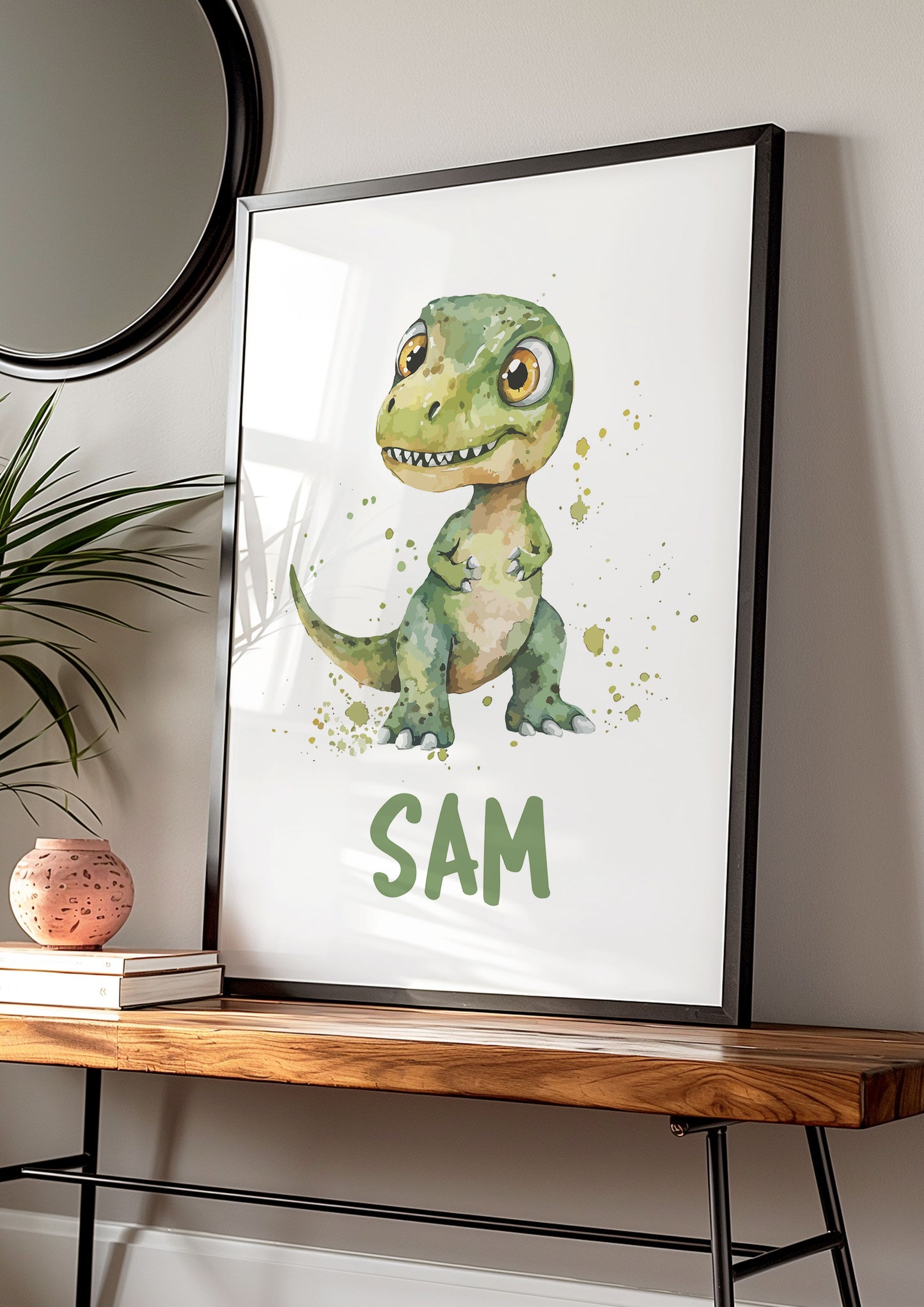 Personalised Dinosaur Print for Boys Room, Dinosaur Wall Decor for Boys room, Dinosaur Room Decor, Dinosaur Nursery Print Dinosaur Printable