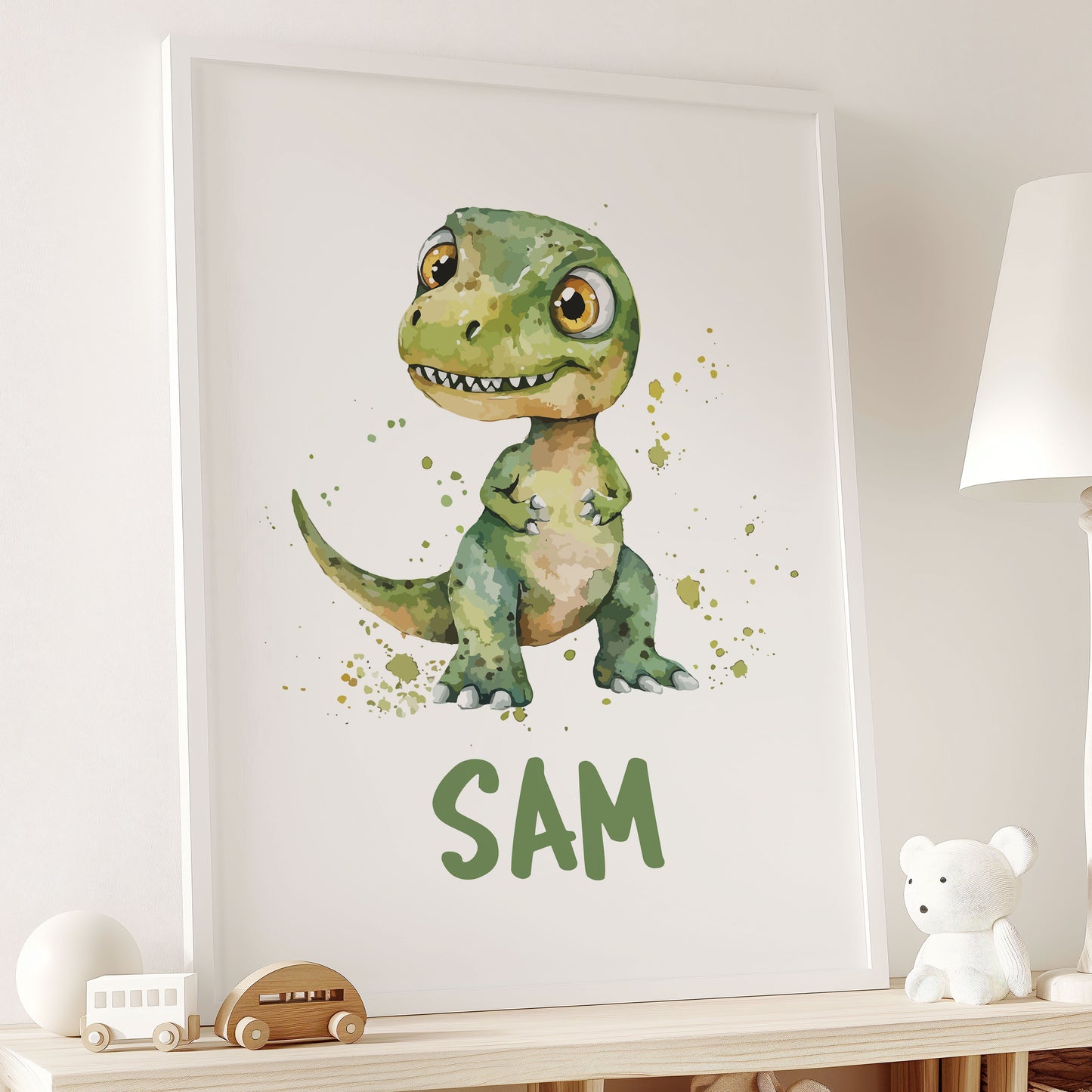 Personalised Dinosaur Print for Boys Room, Dinosaur Wall Decor for Boys room, Dinosaur Room Decor, Dinosaur Nursery Print Dinosaur Printable