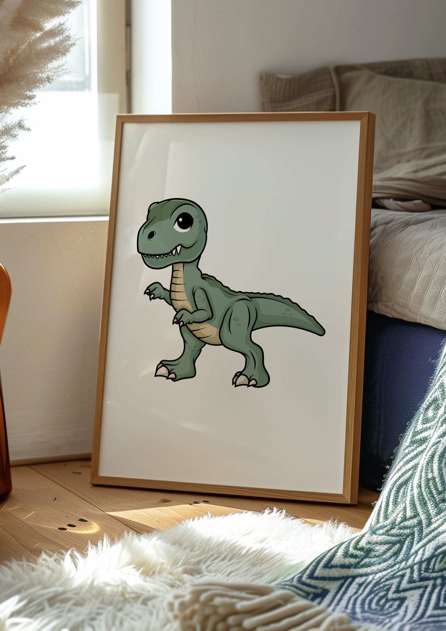 Personalised Dinosaur Theme Nursery Prints