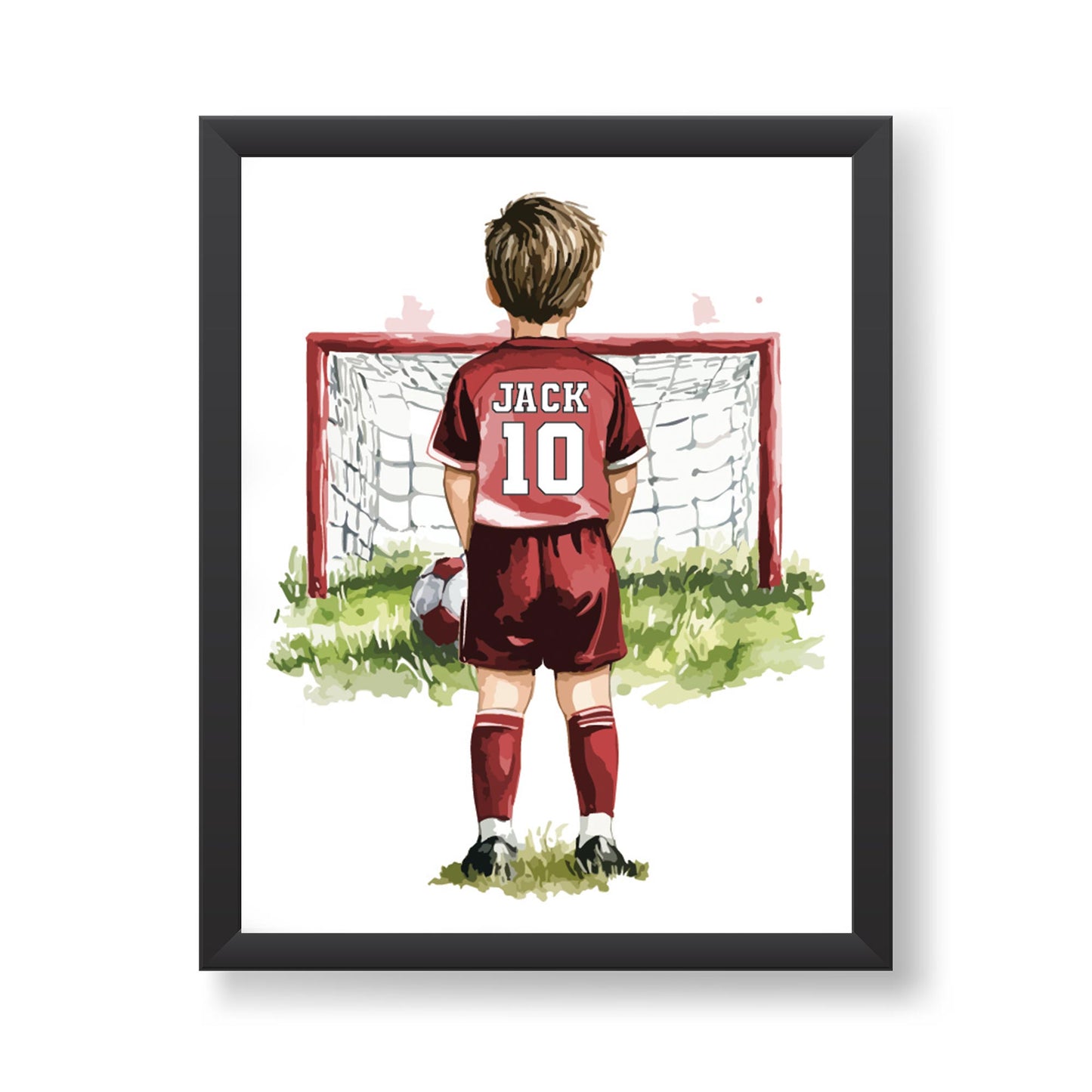 Personalised Football Wall Art For Boys