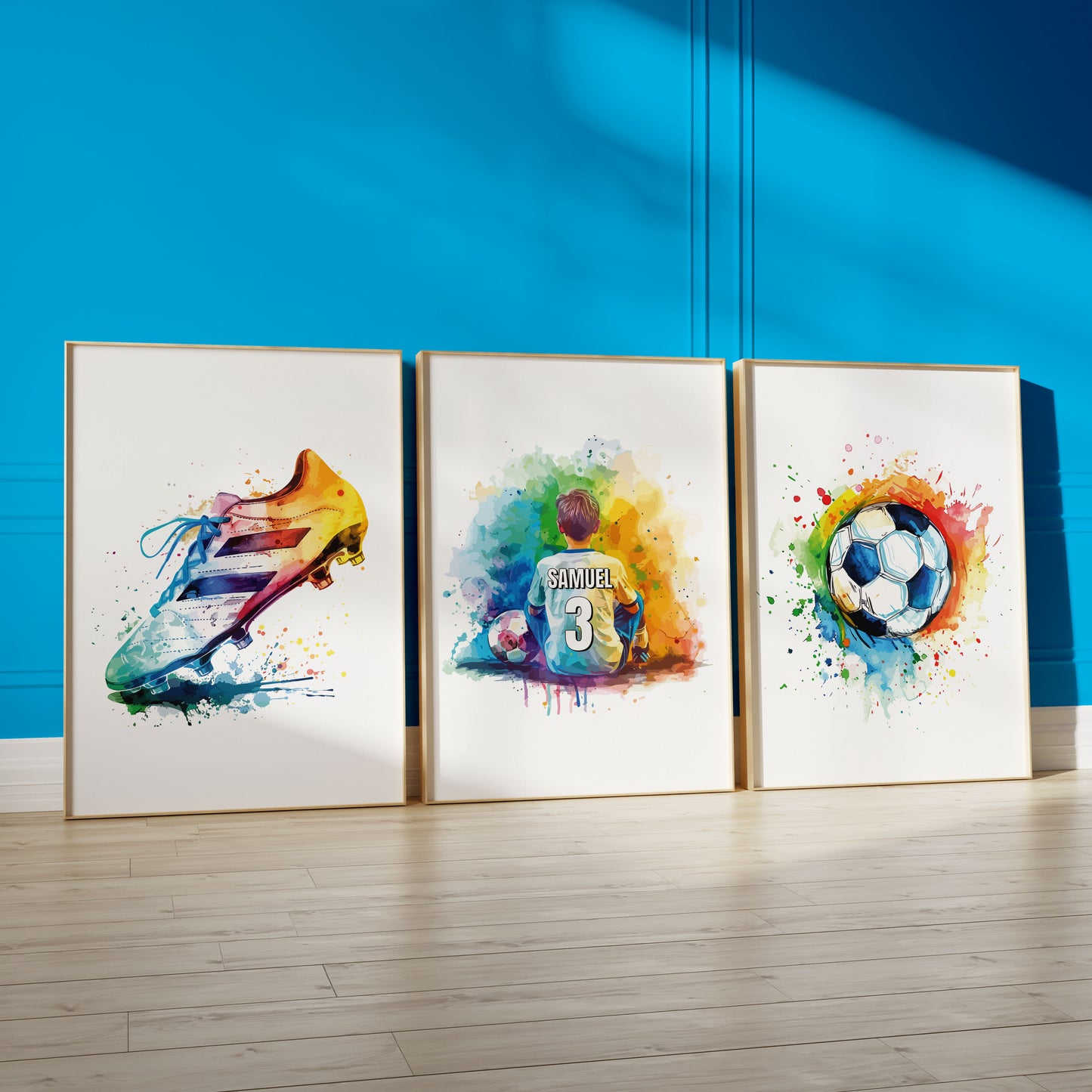 Personalised Boy Football Poster