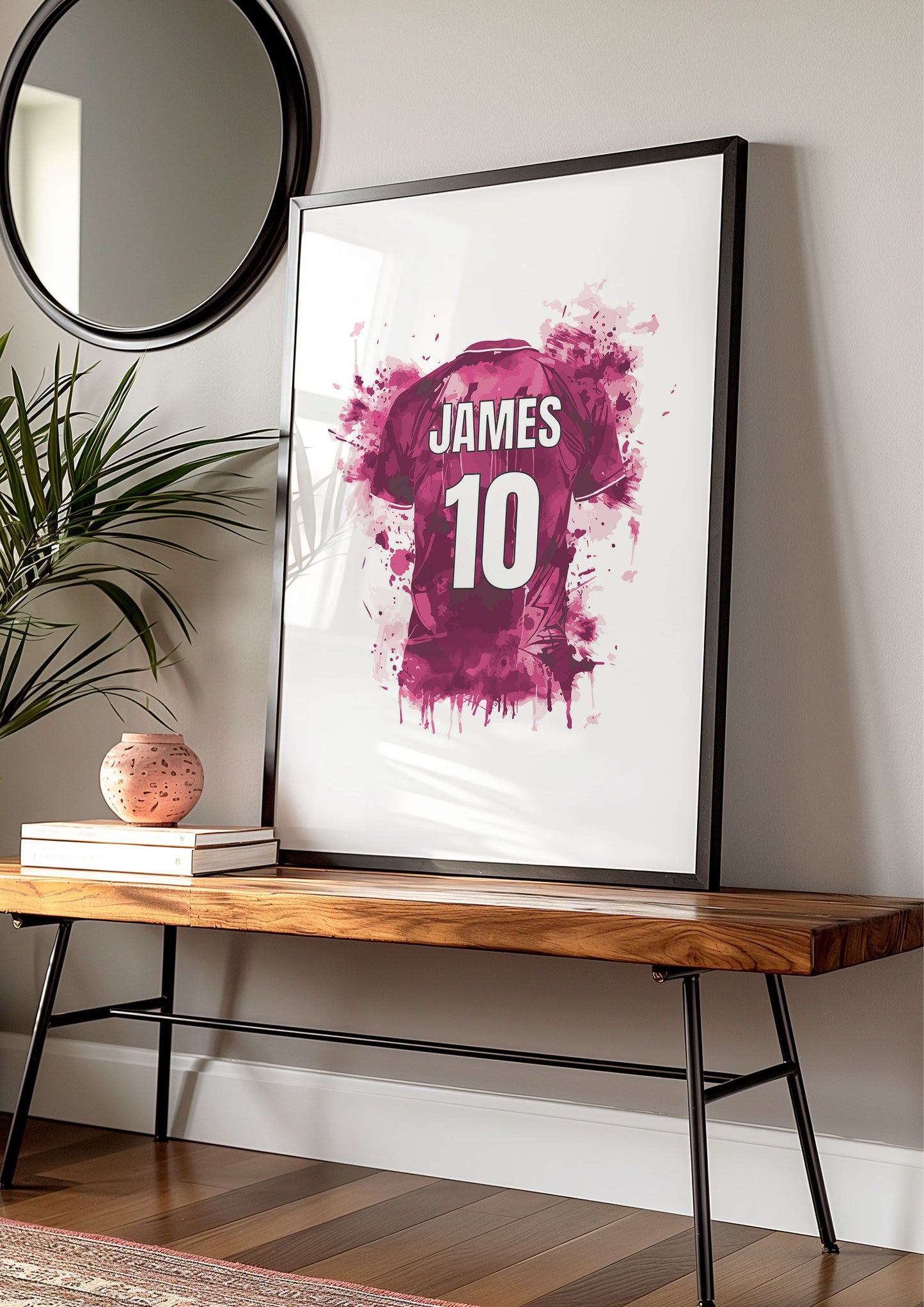 Personalised Soccer Wall Art Prints,Boys & Girls Room Decor, Soccer Poster, Football Prints, Soccer Jersey, Custom Name Digital Art,Son Gift