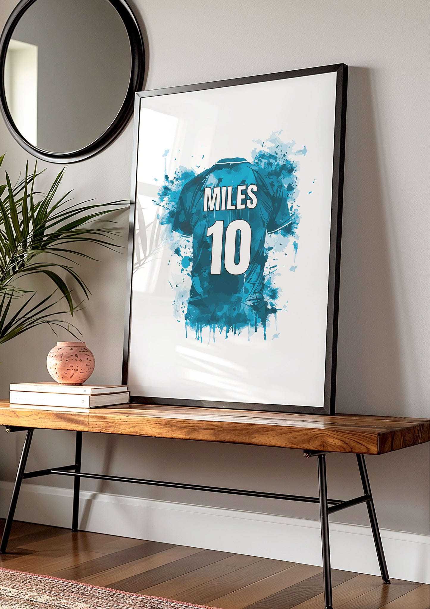 Personalised Soccer Wall Art Prints,Boys & Girls Room Decor, Soccer Poster, Football Prints, Soccer Jersey, Custom Name Digital Art,Son Gift