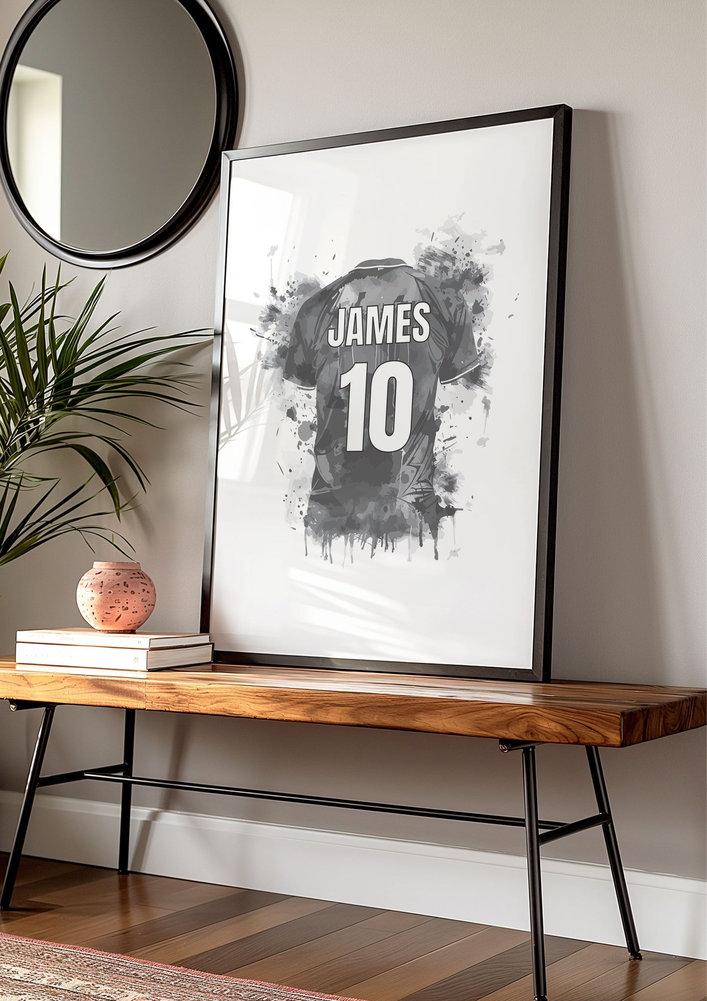 Personalised Soccer Wall Art Prints,Boys & Girls Room Decor, Soccer Poster, Football Prints, Soccer Jersey, Custom Name Digital Art,Son Gift