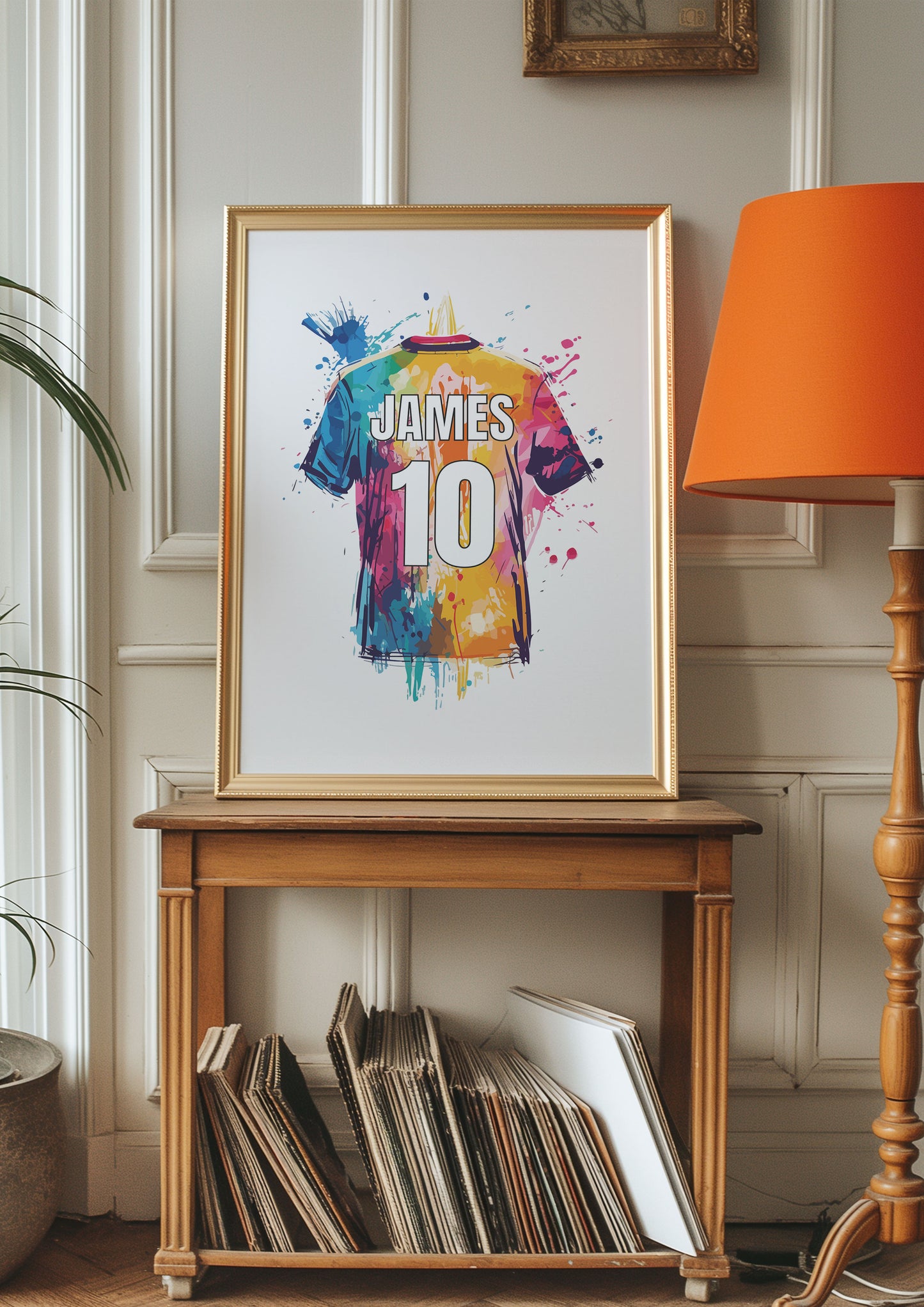 Personalised Football Print For Boys Bedroom