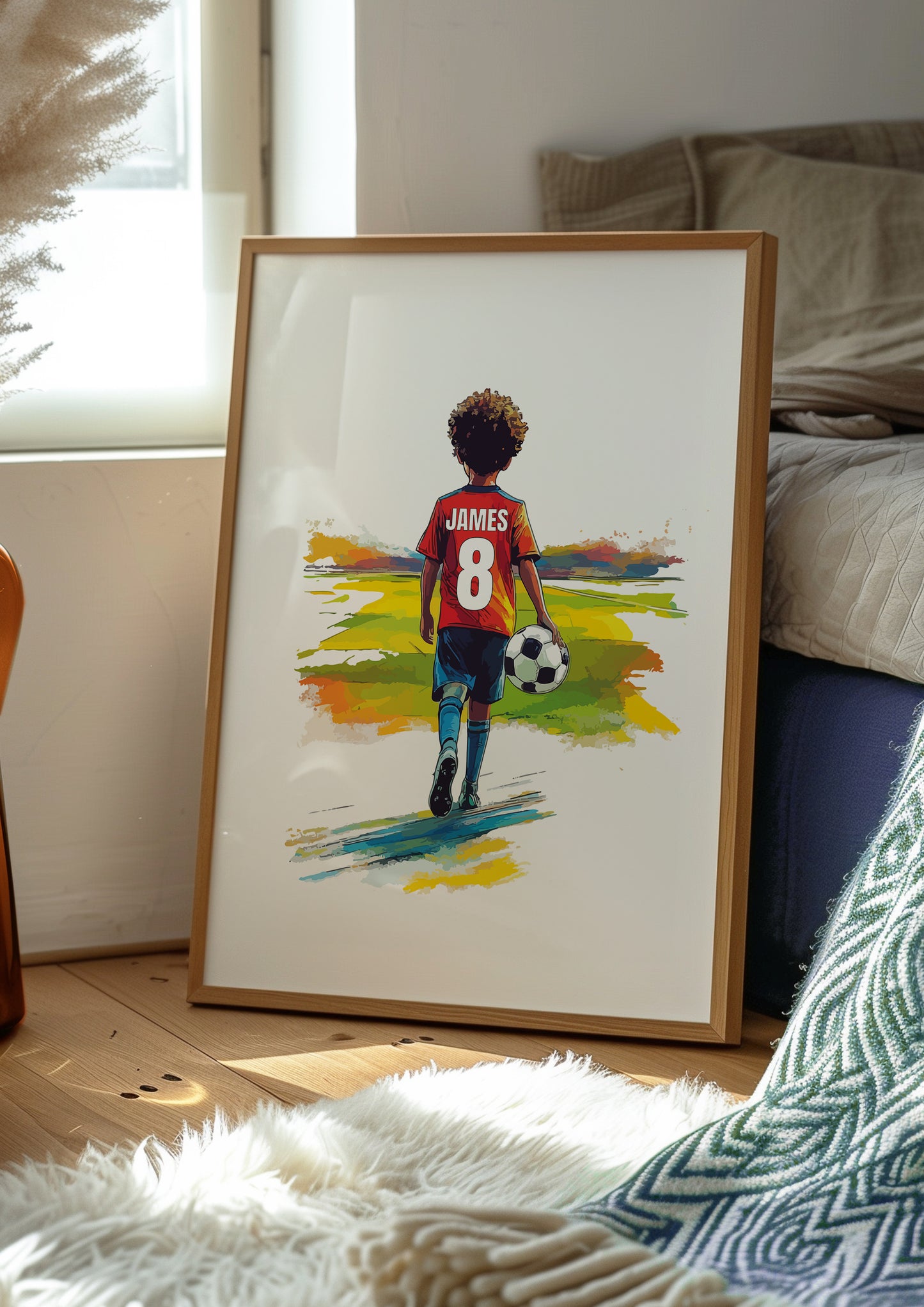 Football Wall Art Print For Boys And Girls