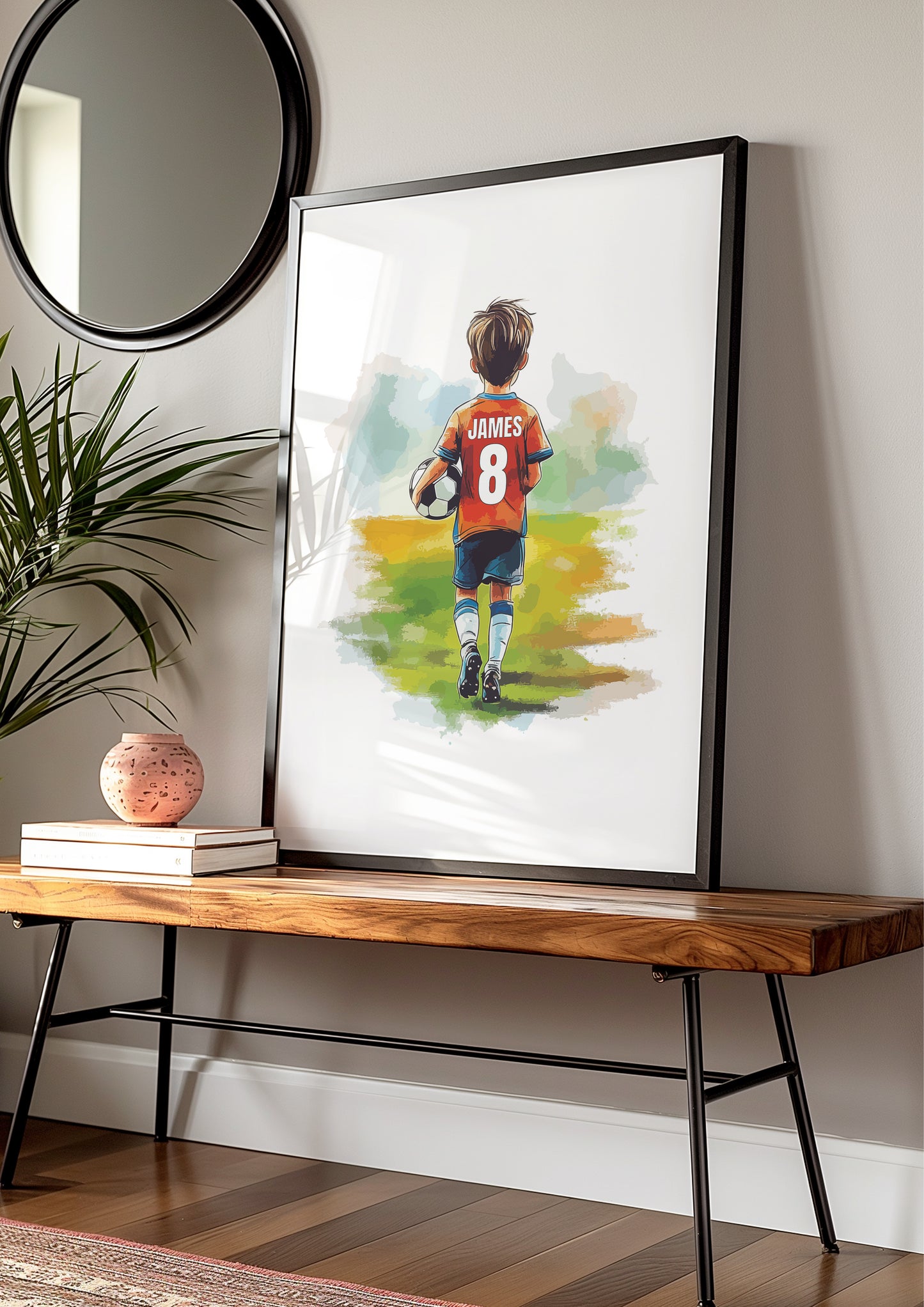 Football Wall Art Print For Boys And Girls