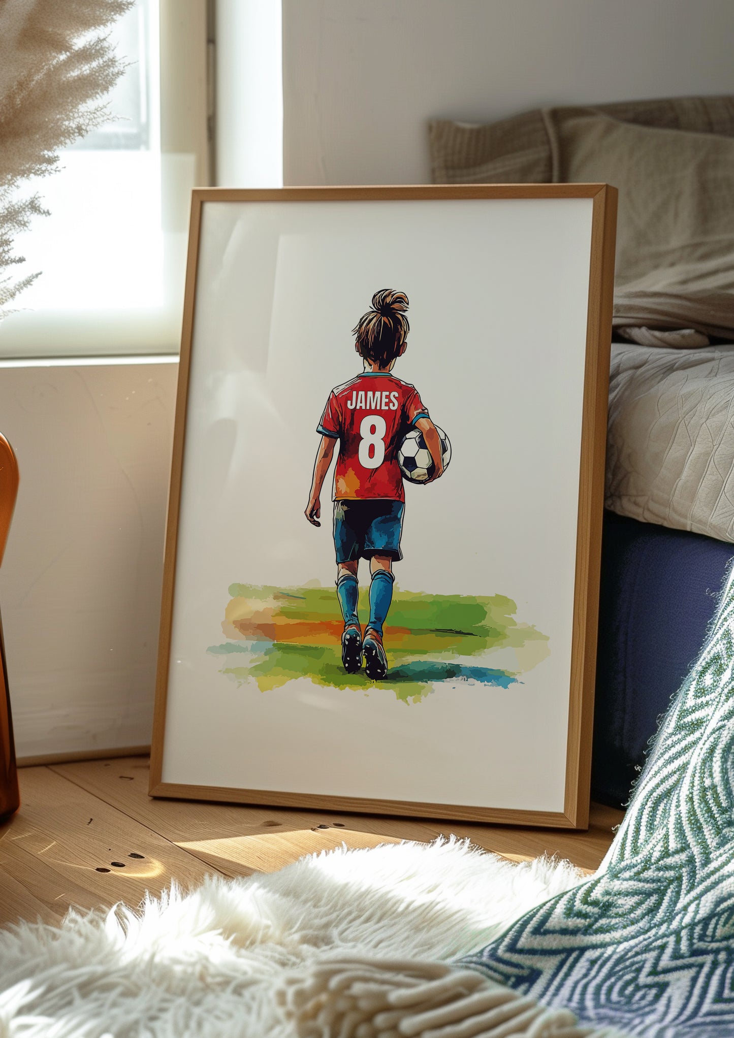 Football Wall Art Print For Boys And Girls