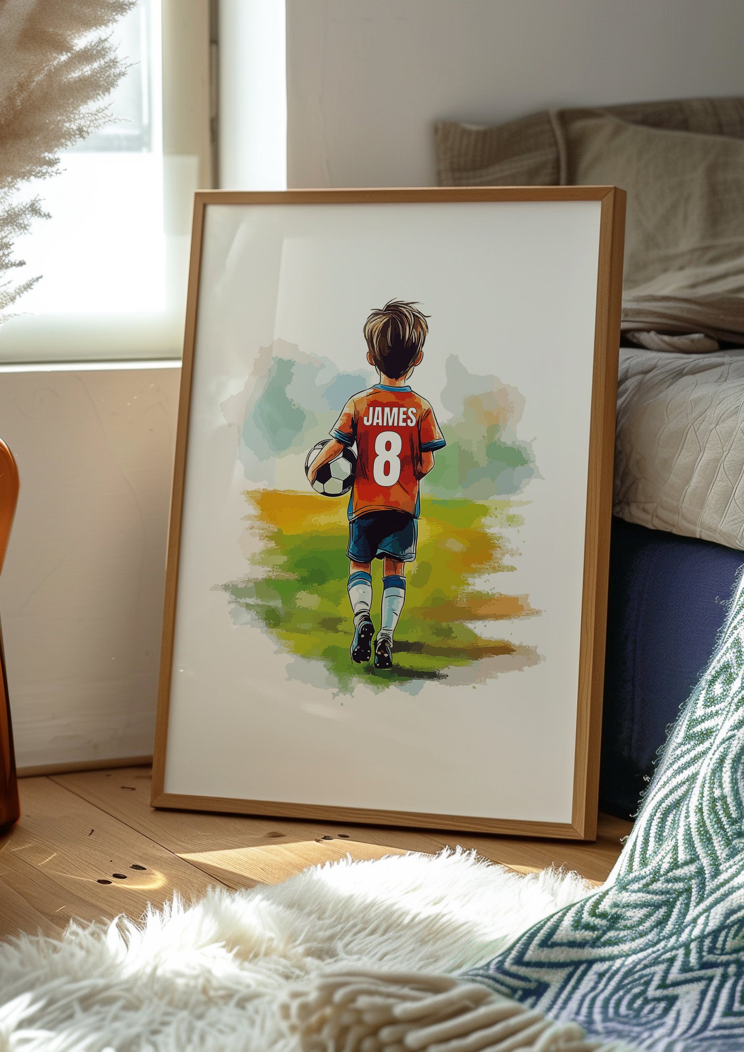 Football Wall Art Print For Boys And Girls