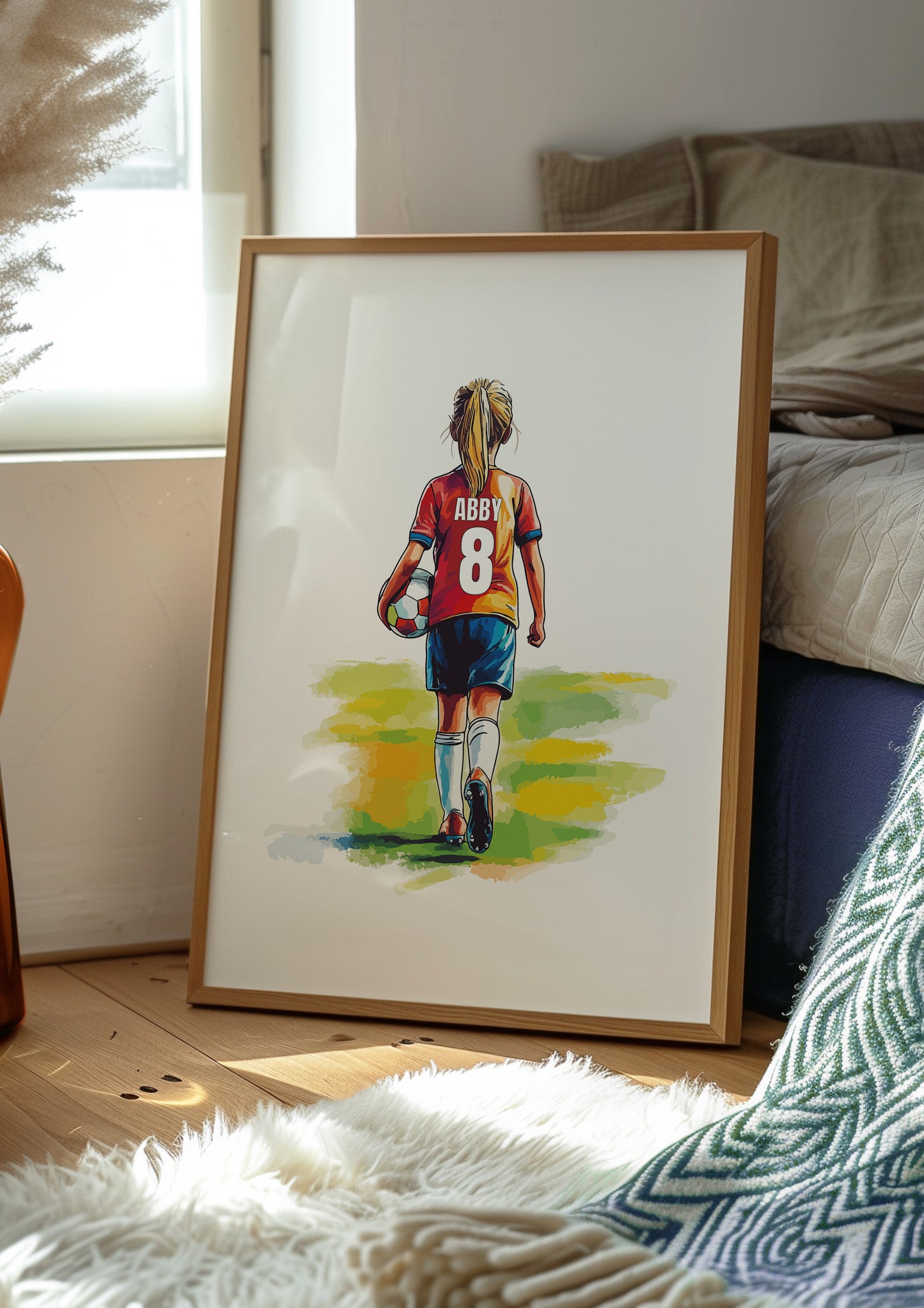 Football Wall Art Print For Boys And Girls