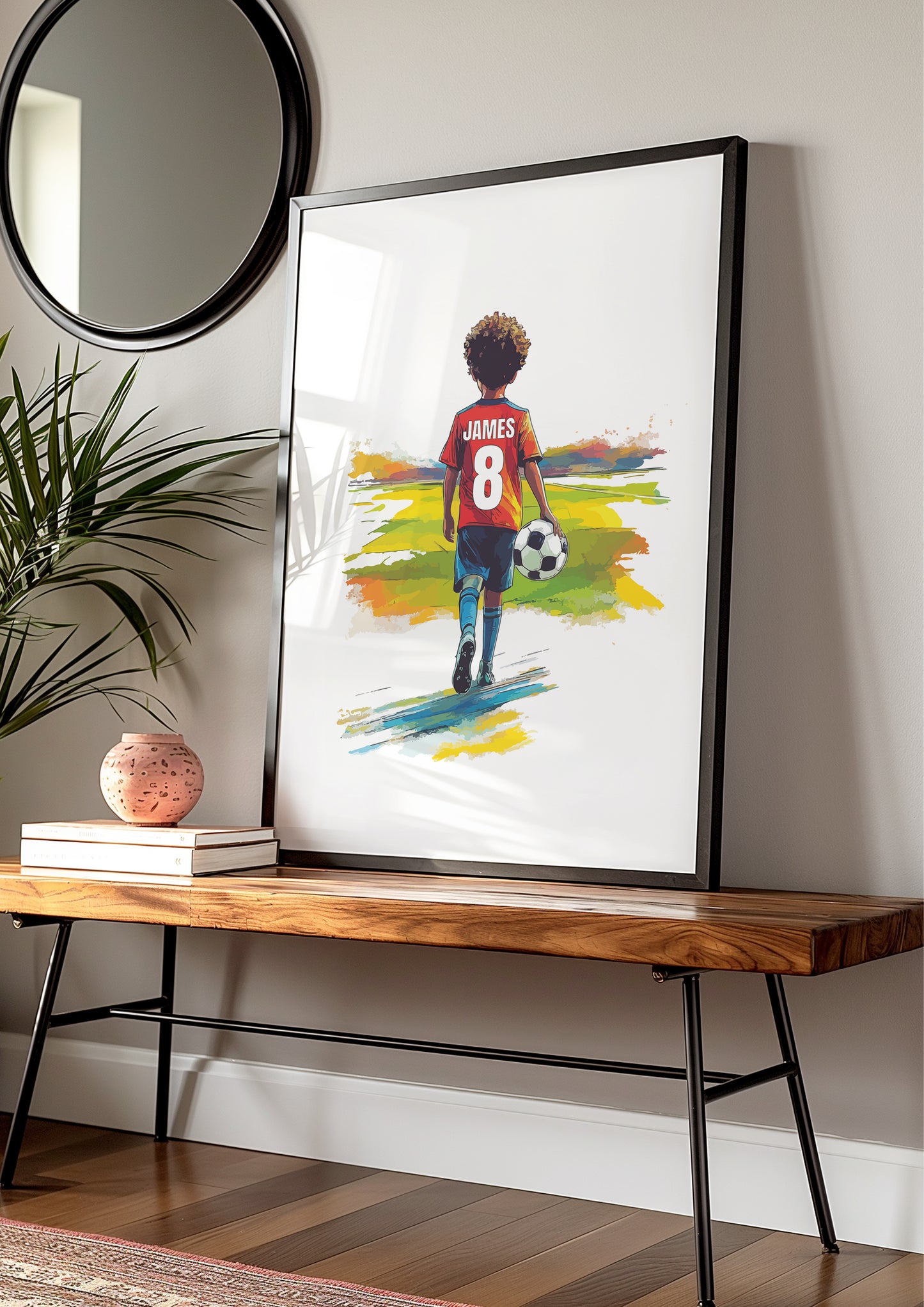 Football Wall Art Print For Boys And Girls