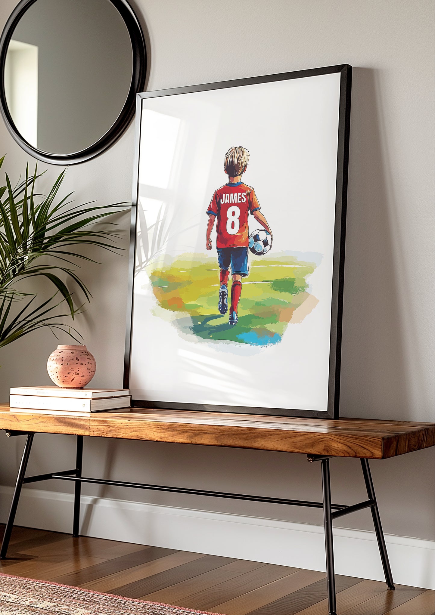 Football Wall Art Print For Boys And Girls