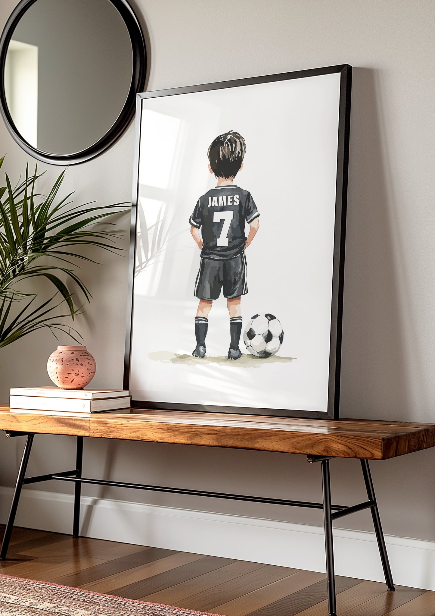 Black Football Wall Art Prints