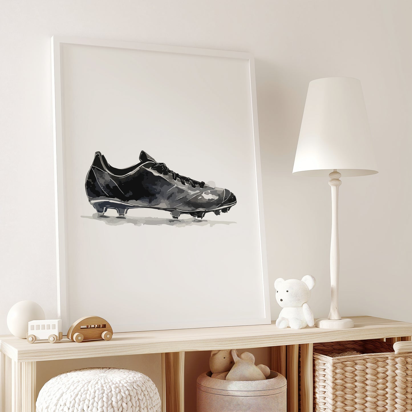 Black Football Wall Art Prints