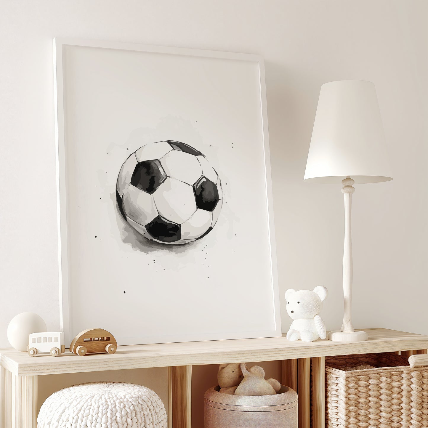 Black Football Wall Art Prints