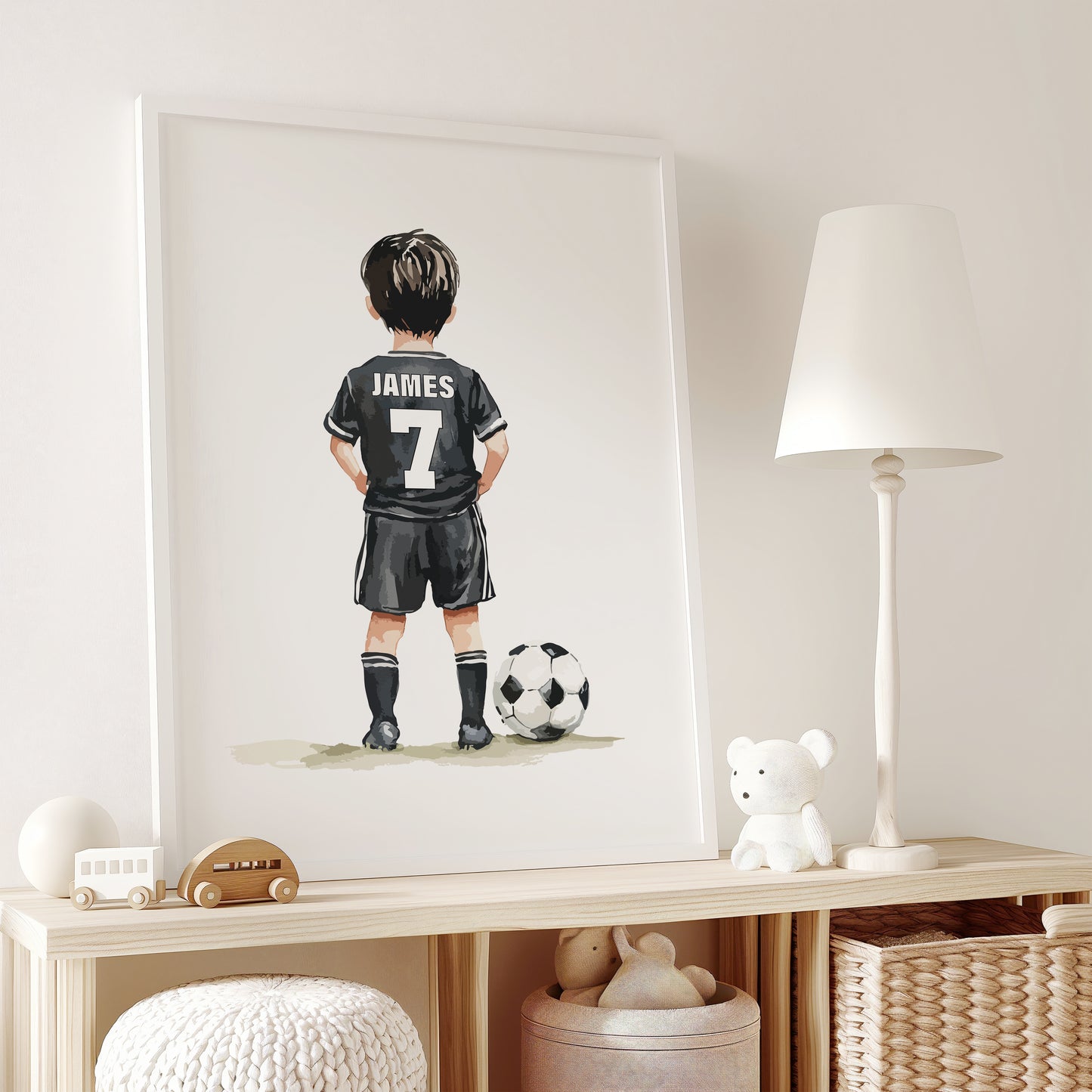 Black Football Wall Art Prints