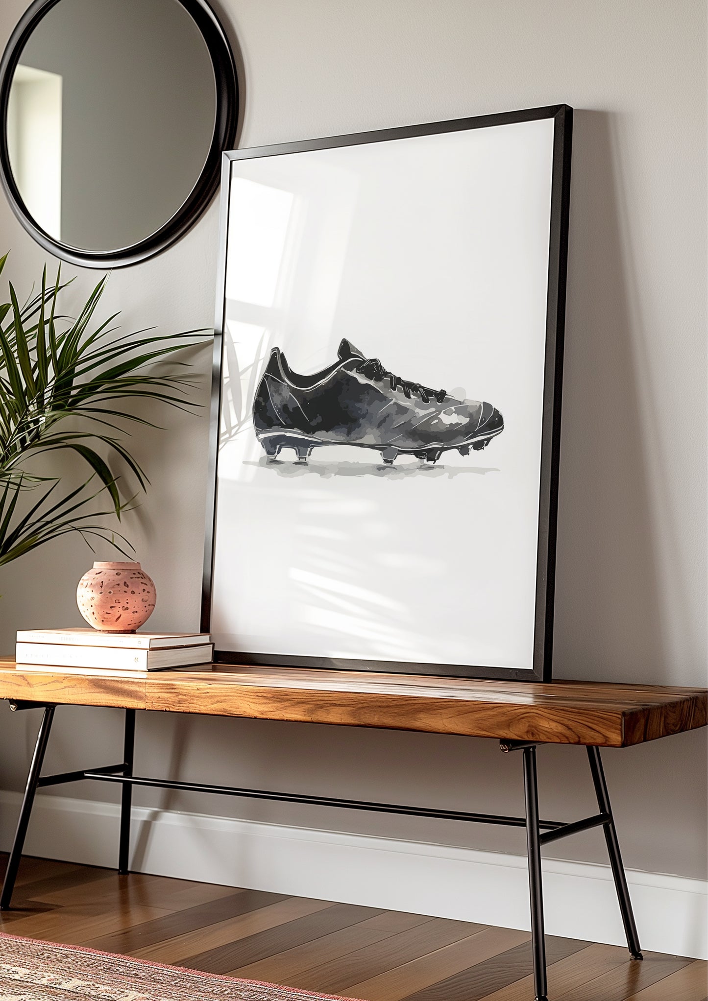 Black Football Wall Art Prints