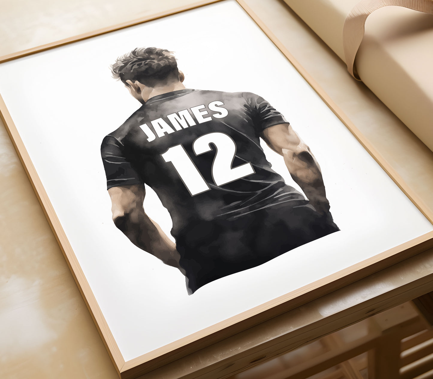 Personalised Football Shirt Wall Art Print