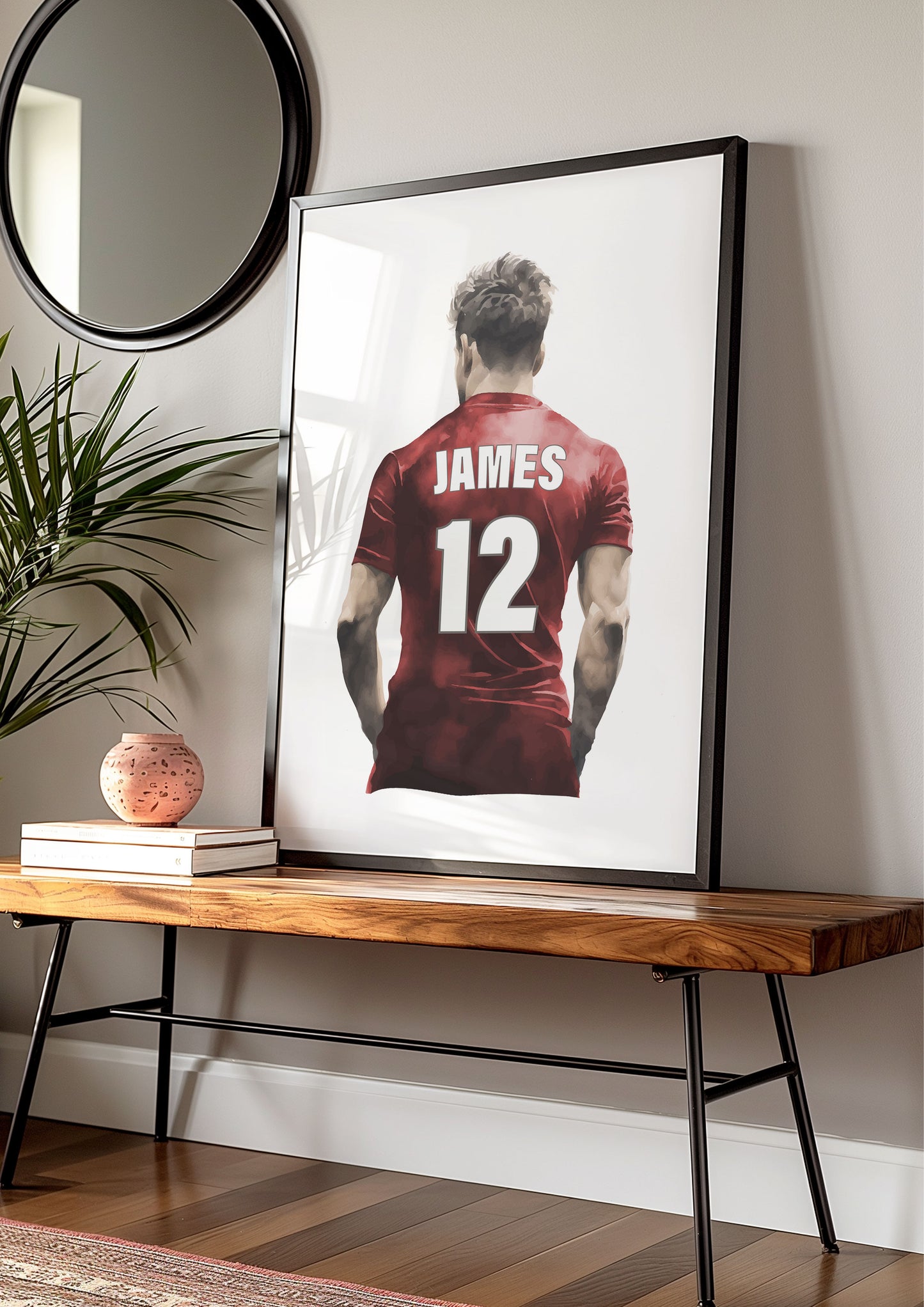 Personalised Football Shirt Wall Art Print